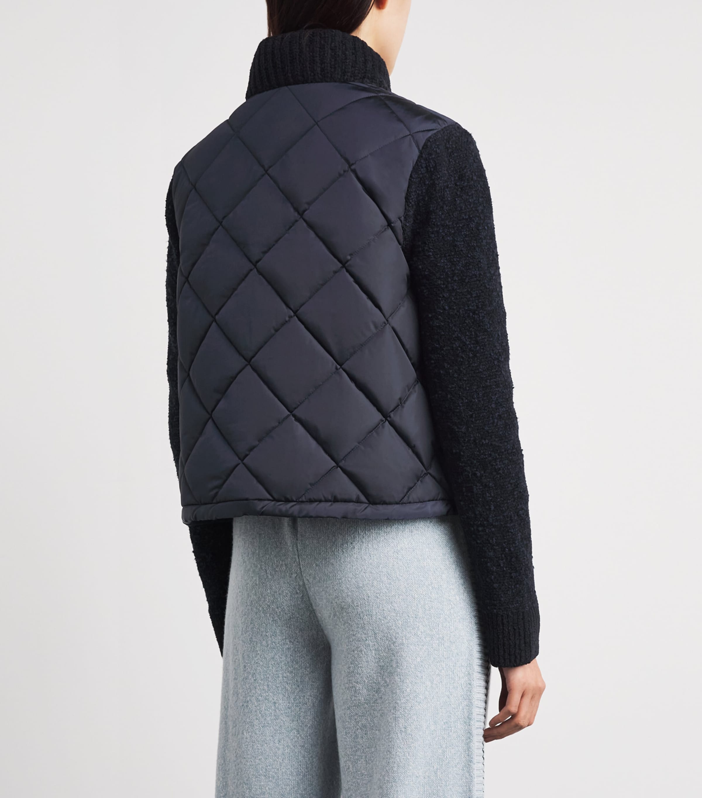 Moncler Womens Quilted Hybrid Jacket Image 5