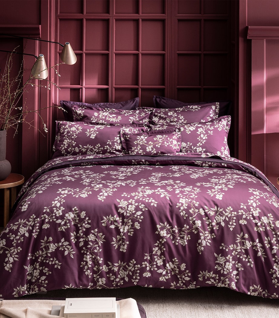 Organic Cotton Vivienne Super King Duvet Cover (260cm x 220cm) PURPLE Image 2