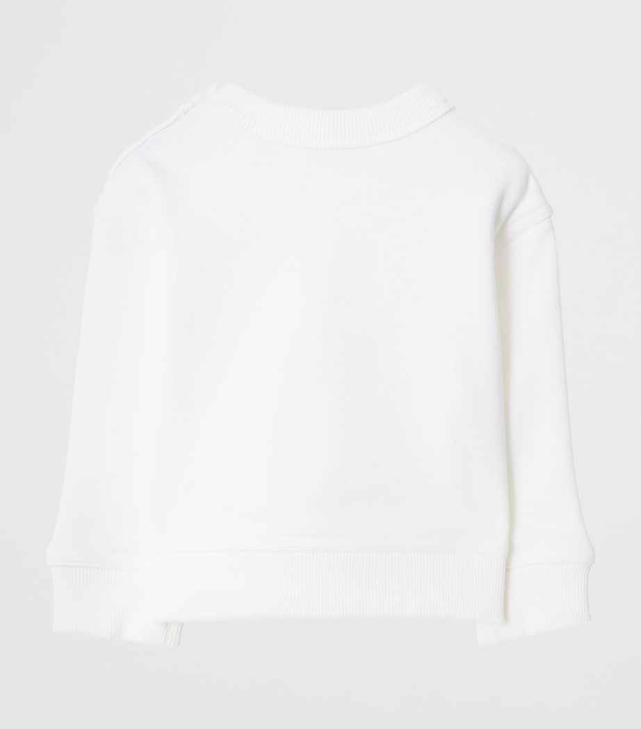 Cotton Thomas Bear Sweatshirt (6-24 Months) WHITE Image 3