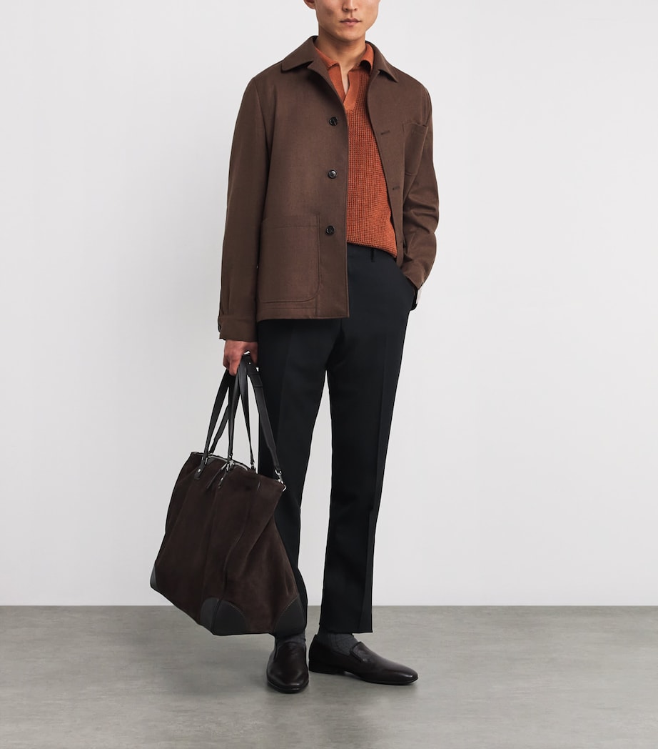 Silk-Cotton Knit Polo Shirt 240 Image 2