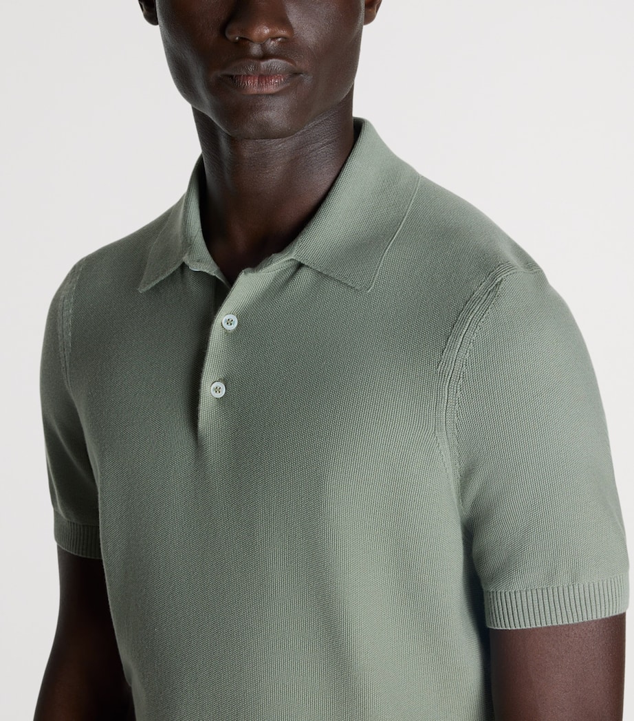 Dunhill Mens Cotton Piqué Polo Shirt Image 5