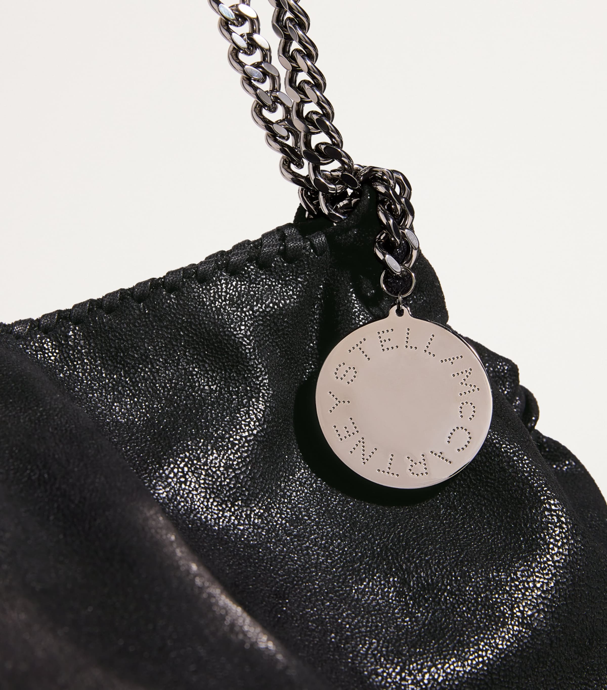 Shaggy Deer Falabella Tote Bag 1000 BLACK Image 5