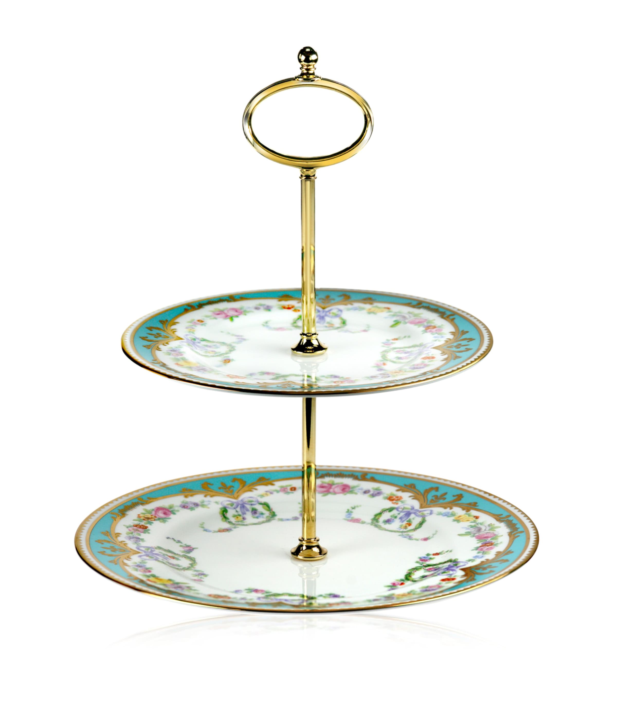 Harrods Great Exhibition Cake Stand In Blue