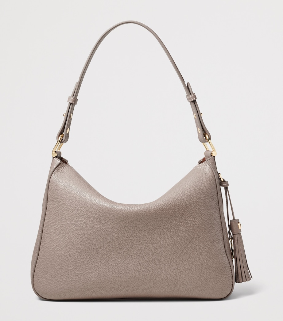 Aspinal Of London Grained Leather Ella Shoulder Bag Moleskin Image 2