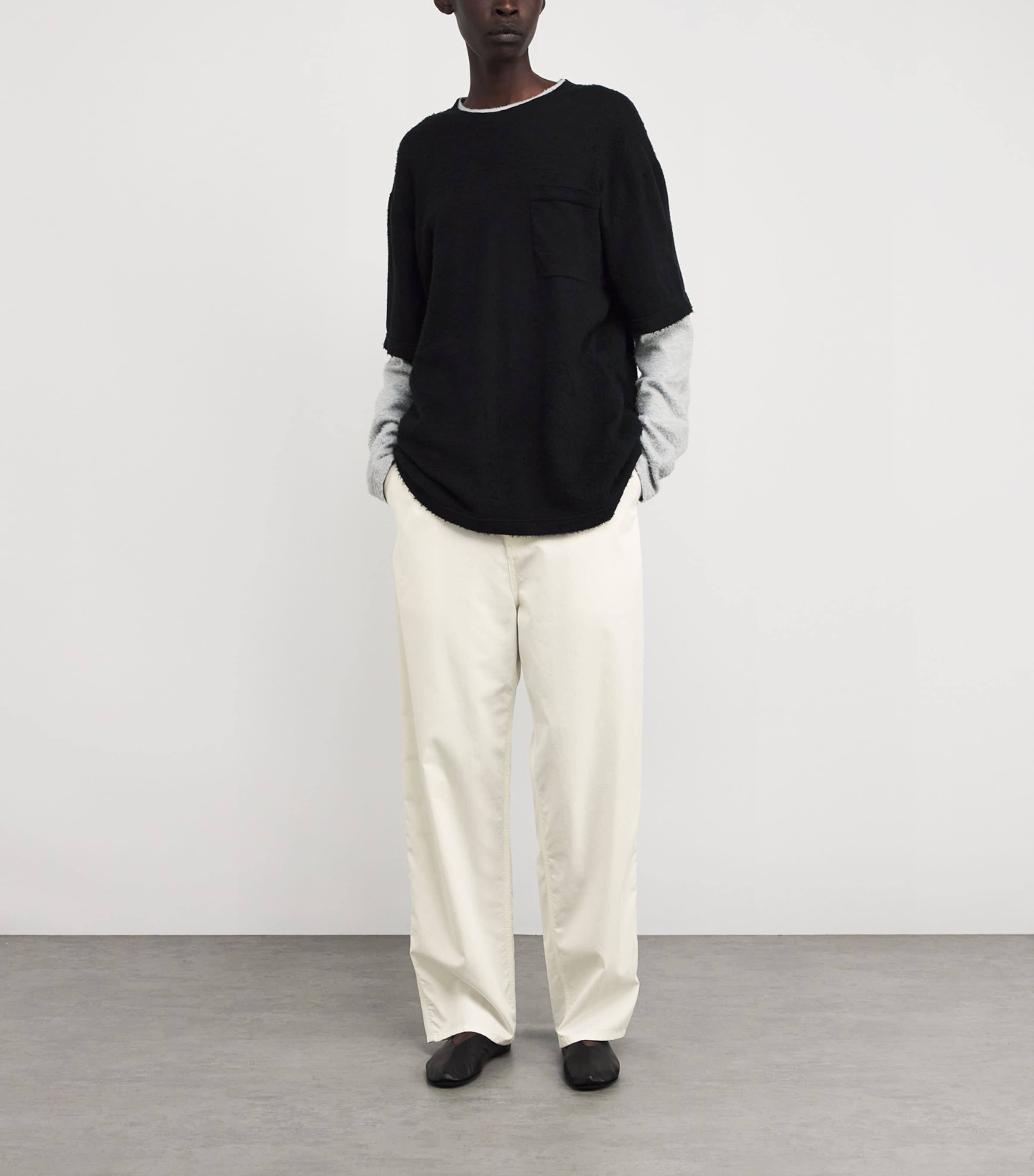 The Row Sharka Cotton-Cashmere Trousers | Harrods CA