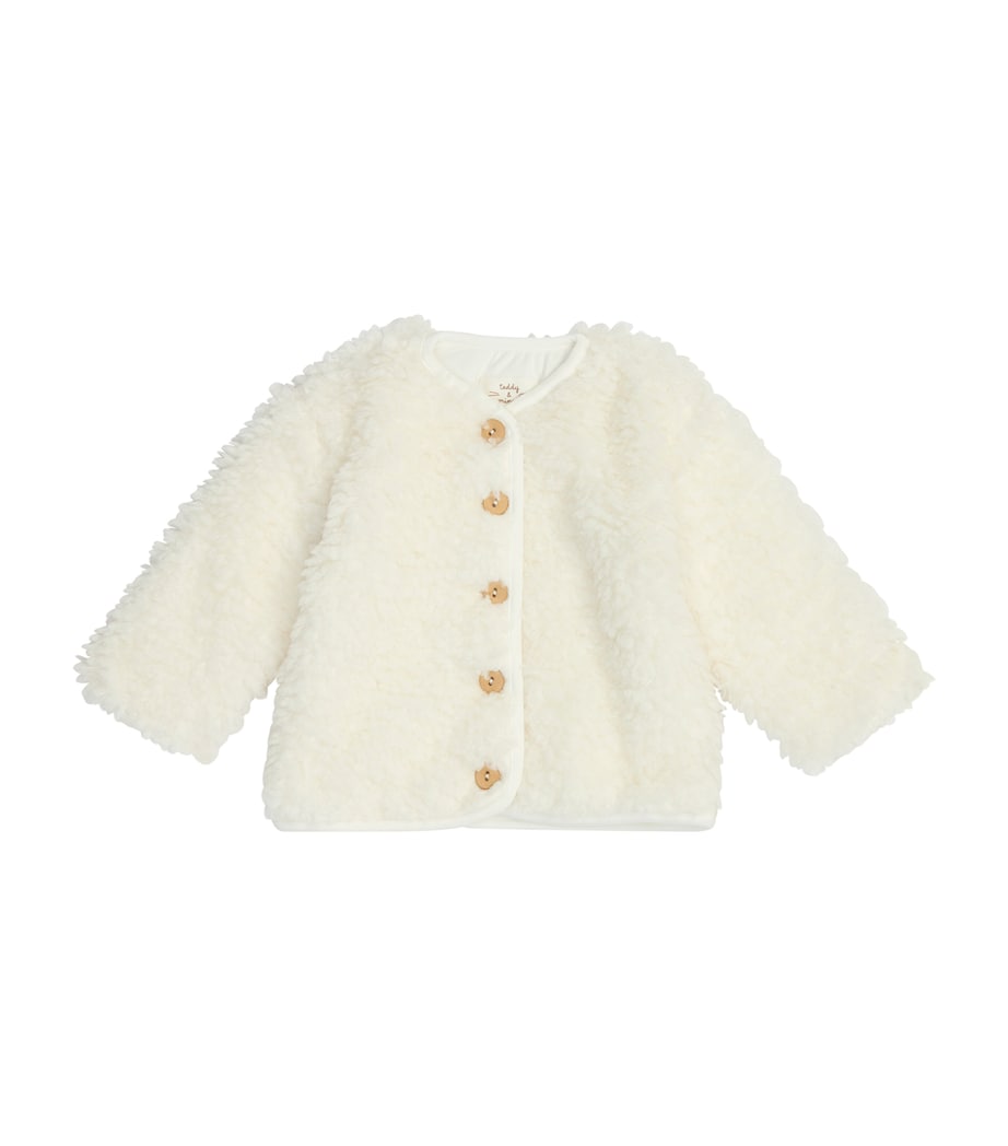 Teddy & Minou Teddy Fleece Cardigan (0-18 Months) Image 1