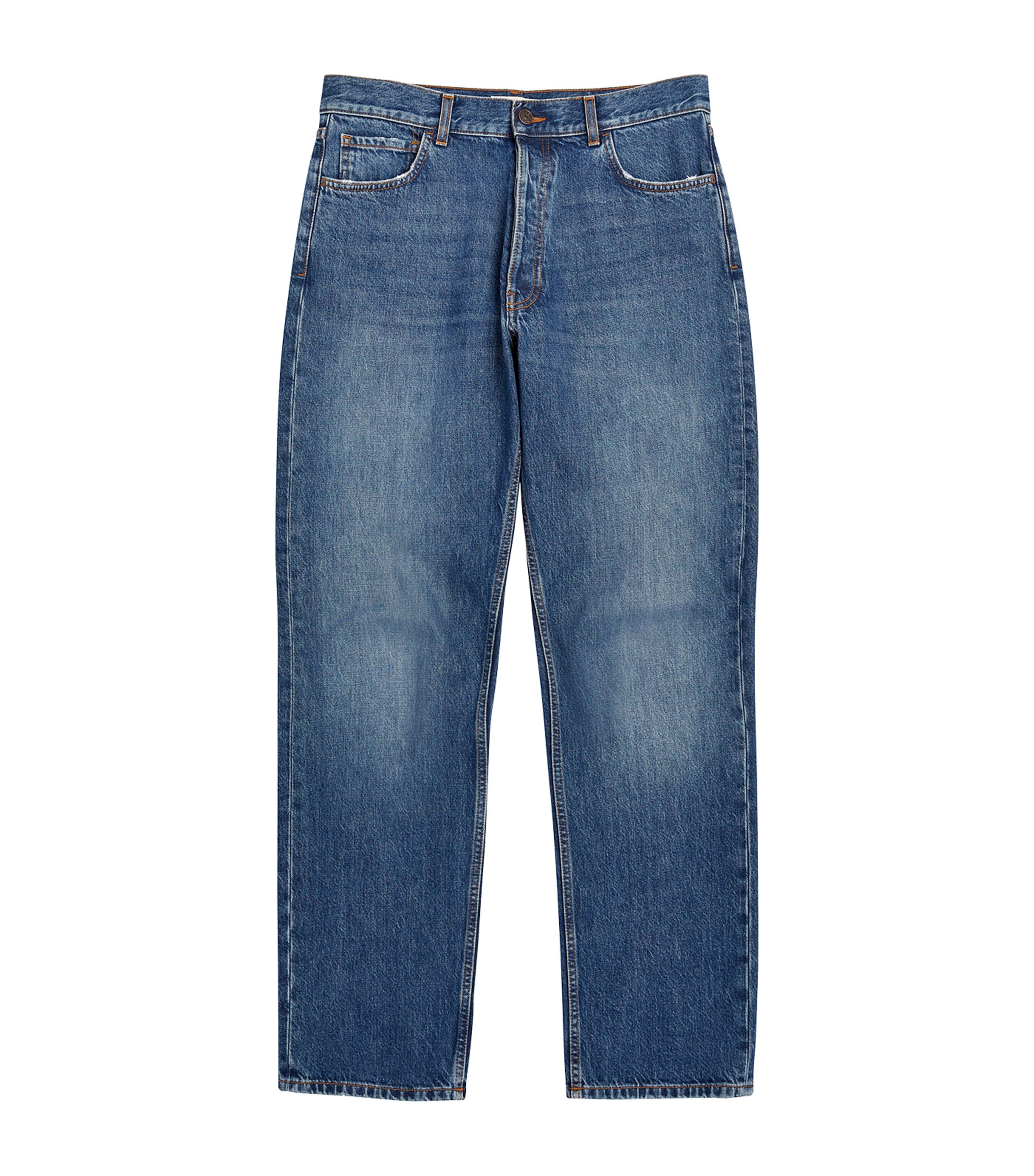 The Row Burt Straight Jeans In Blue