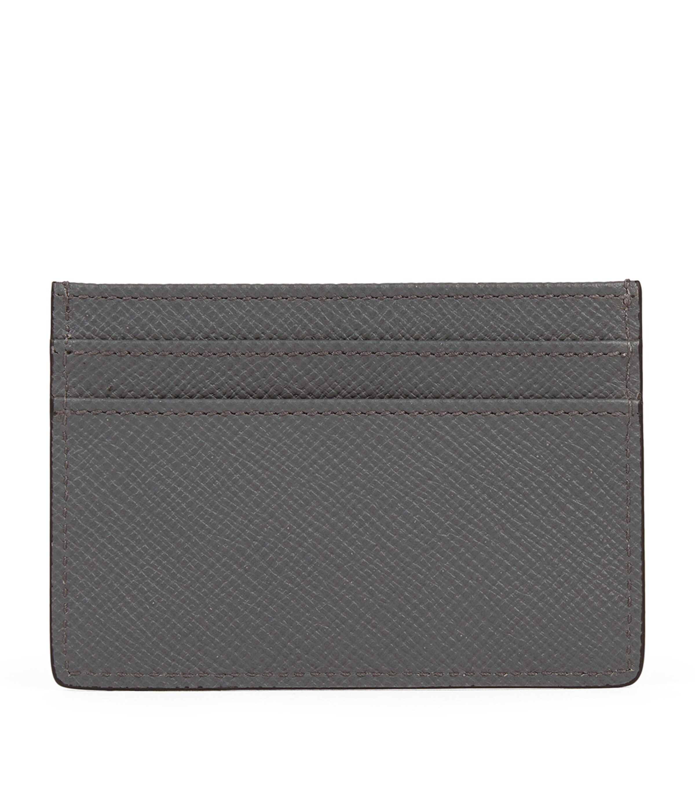 Smythson Leather Panama Card Holder S Grey Image 2