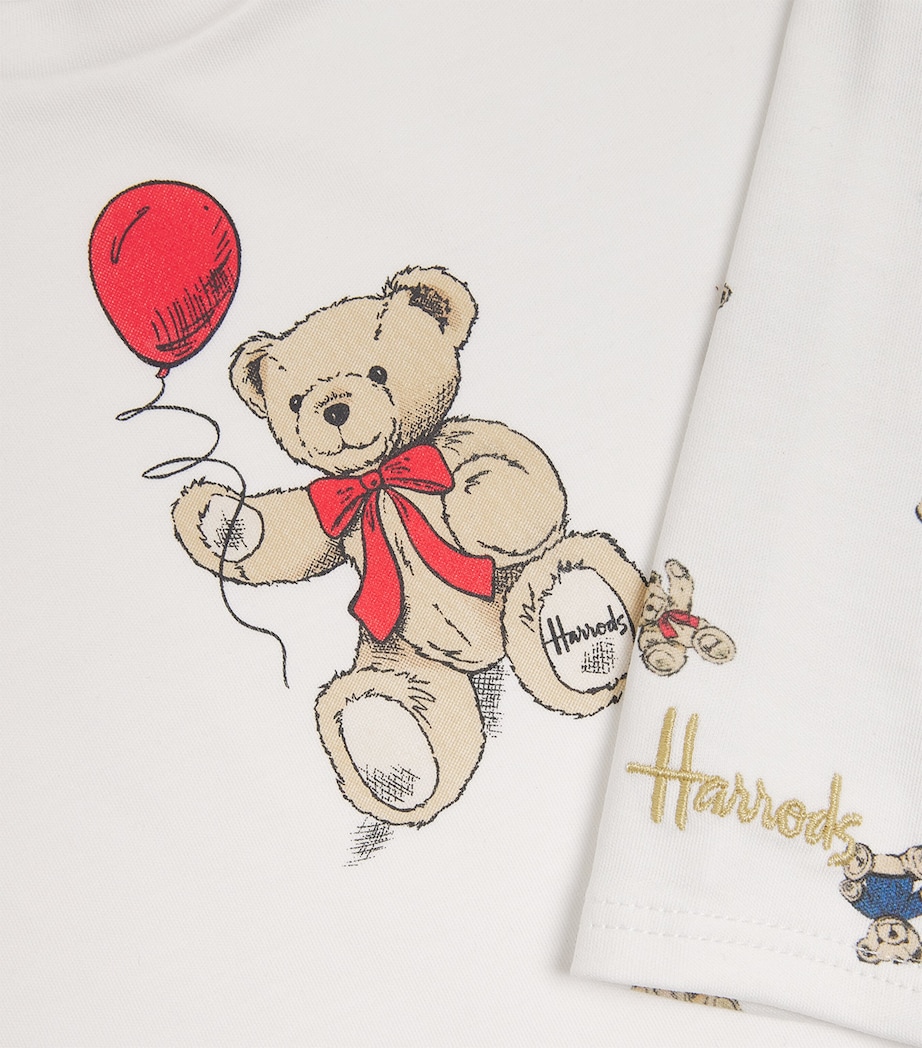 Harrods Henry Bear Top and Trousers Set Ivory Image 4