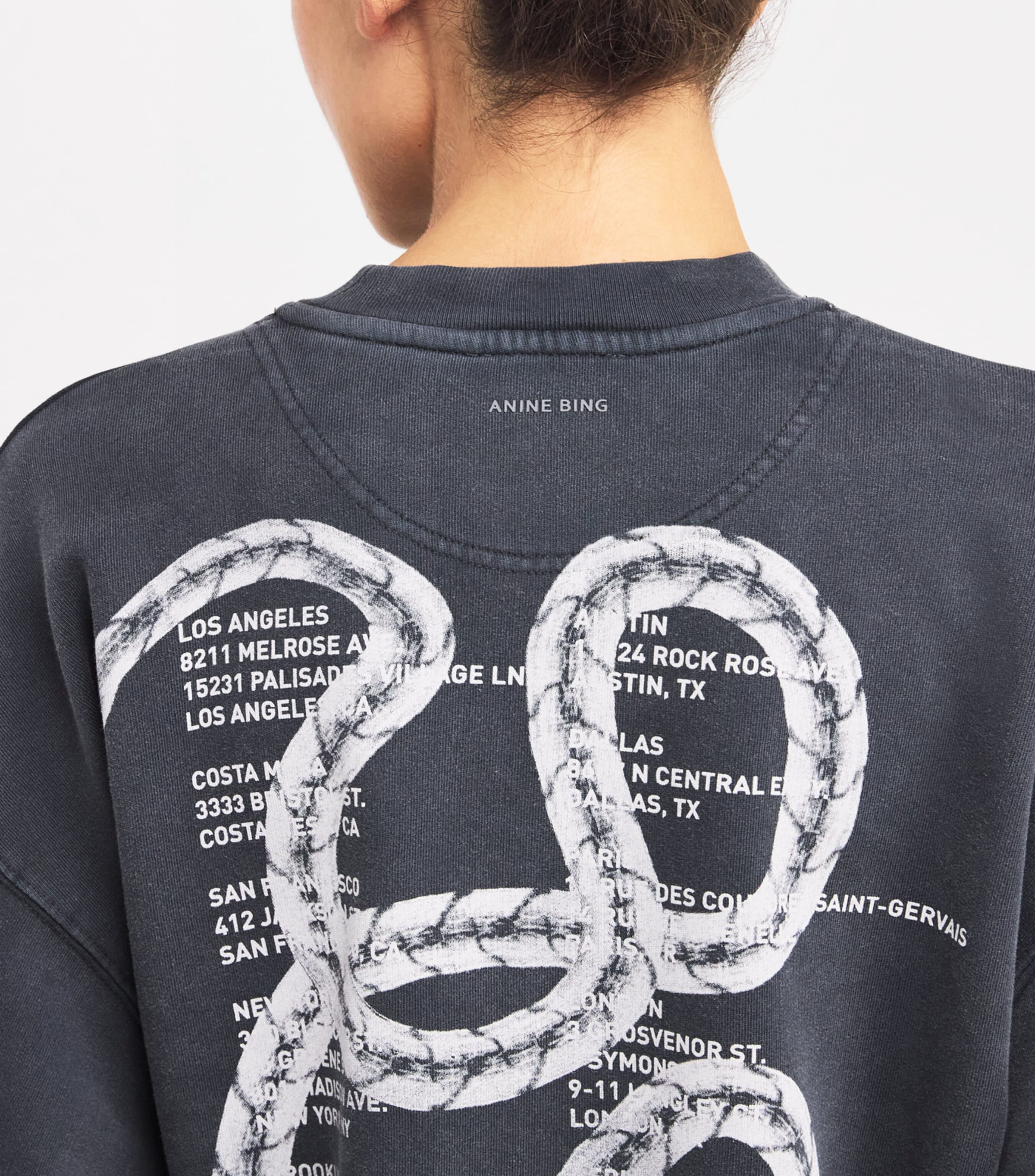 ANINE BING Cotton Jaci Sweatshirt | Harrods US