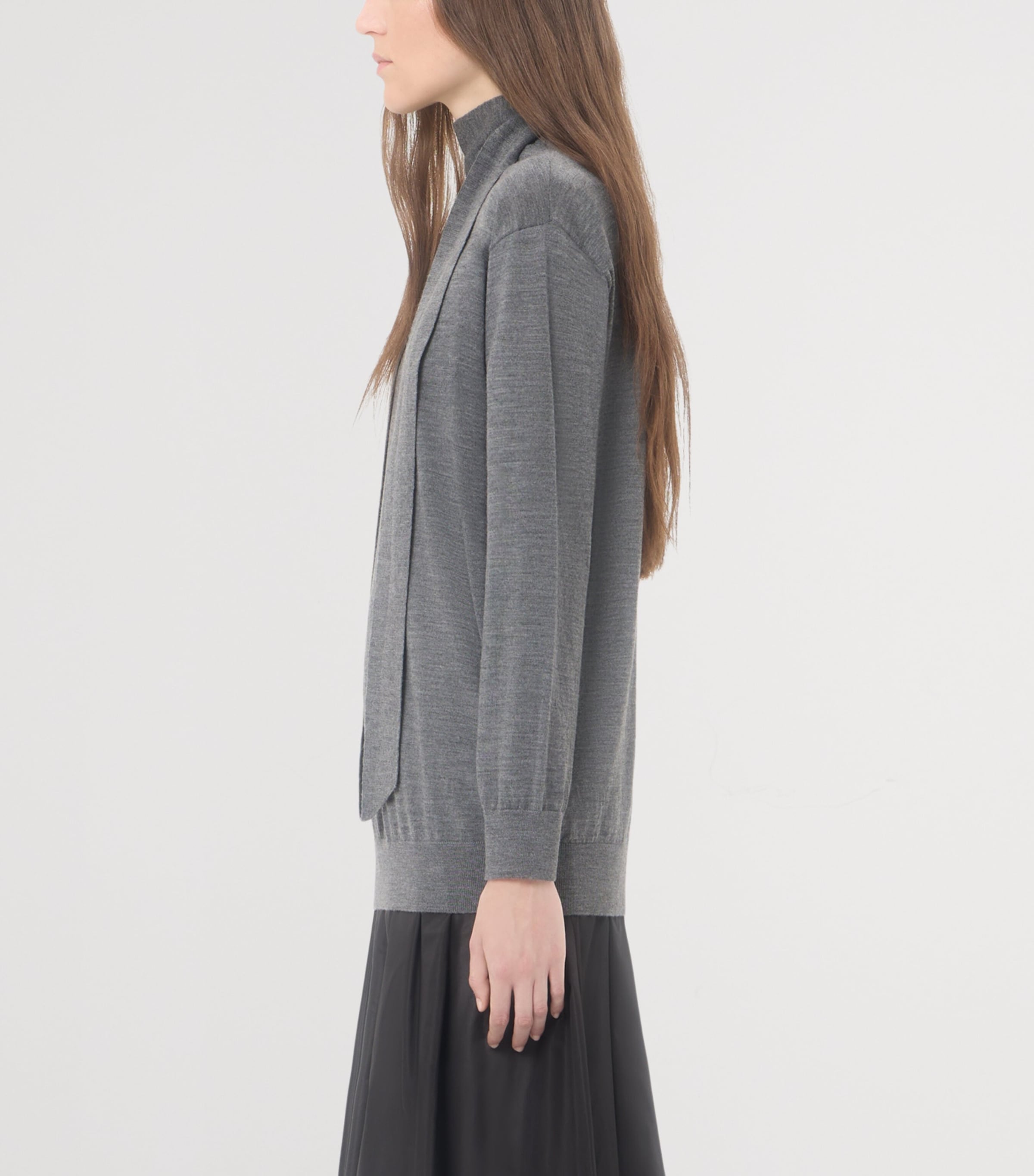 Valentino Womens Wool Tie-Neck Sweater Image 4