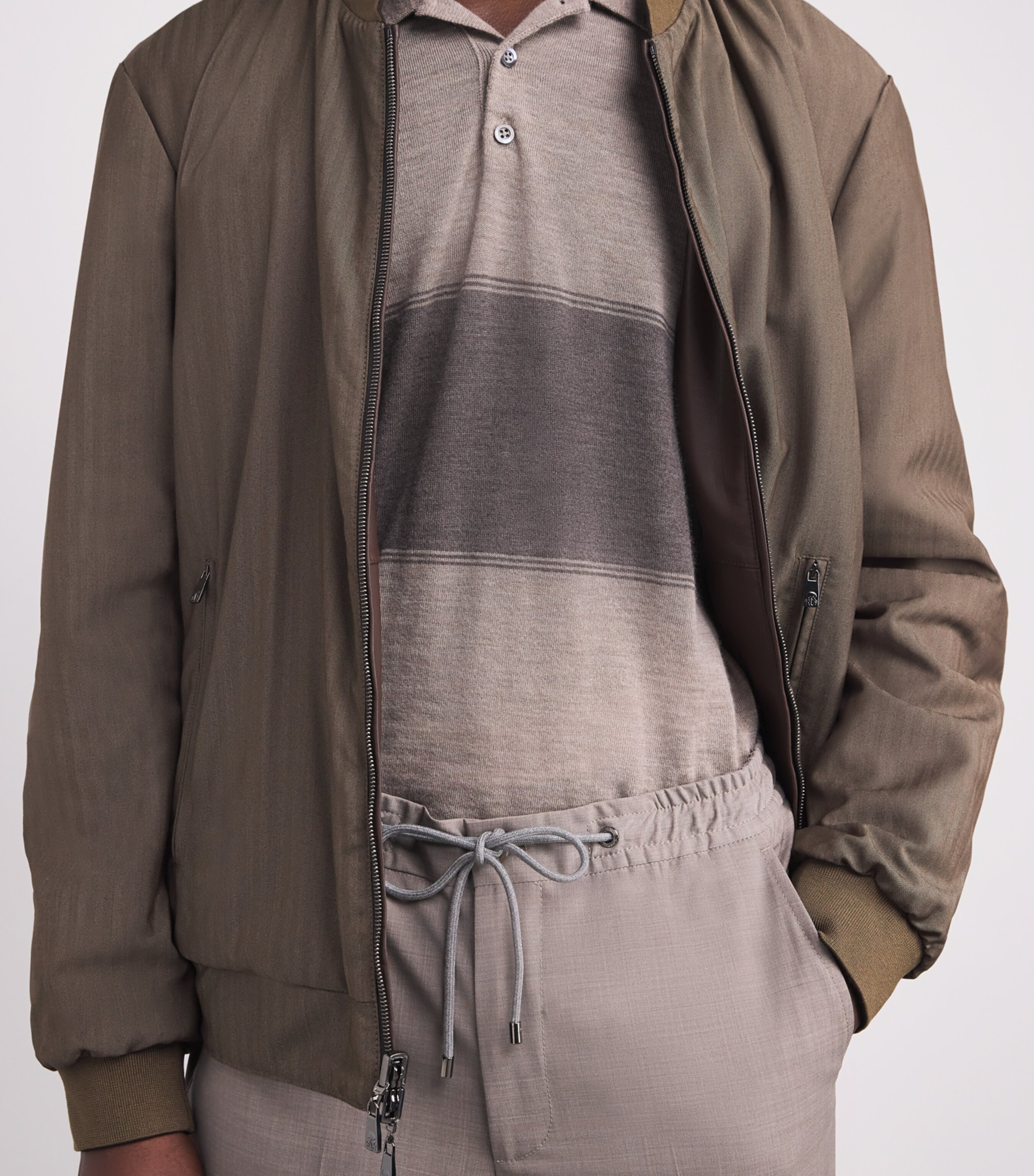 Lambskin Bomber Jacket 030 DARK BROWN Image 7