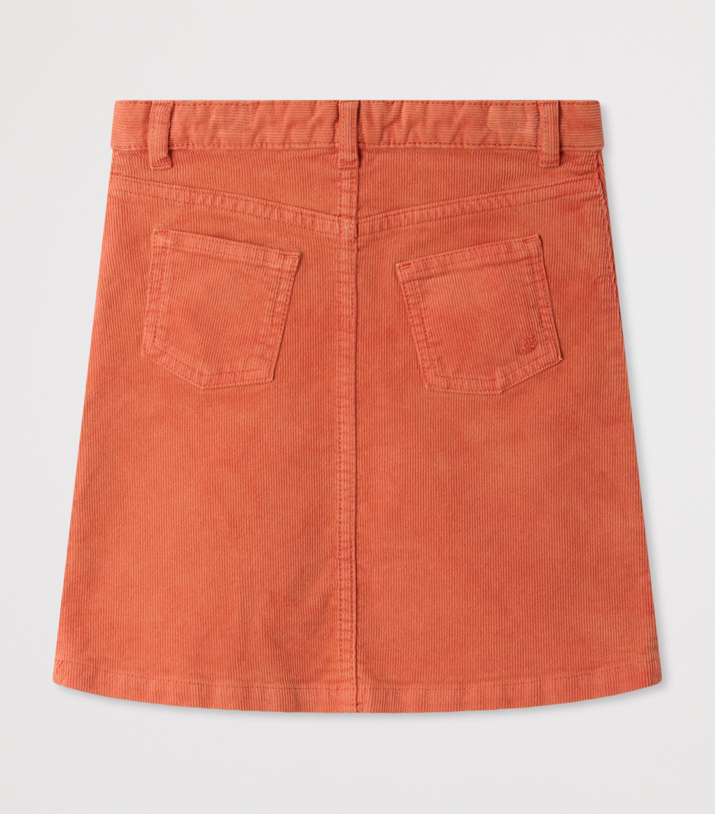 Bonpoint Cotton Corduroy Merryl Skirt (4-8 Years) Abricot Image 2