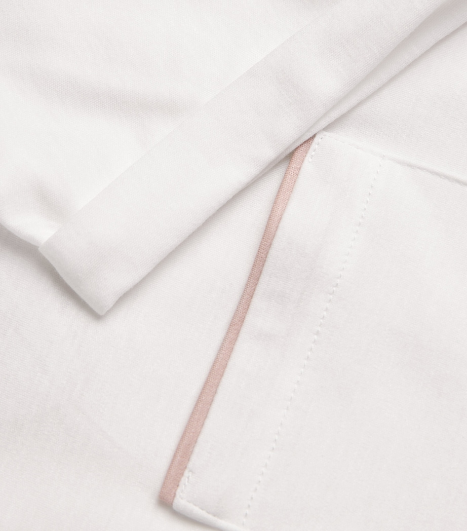 Cotton Chest-Pocket T-Shirt BIANCO, ROSA Image 5