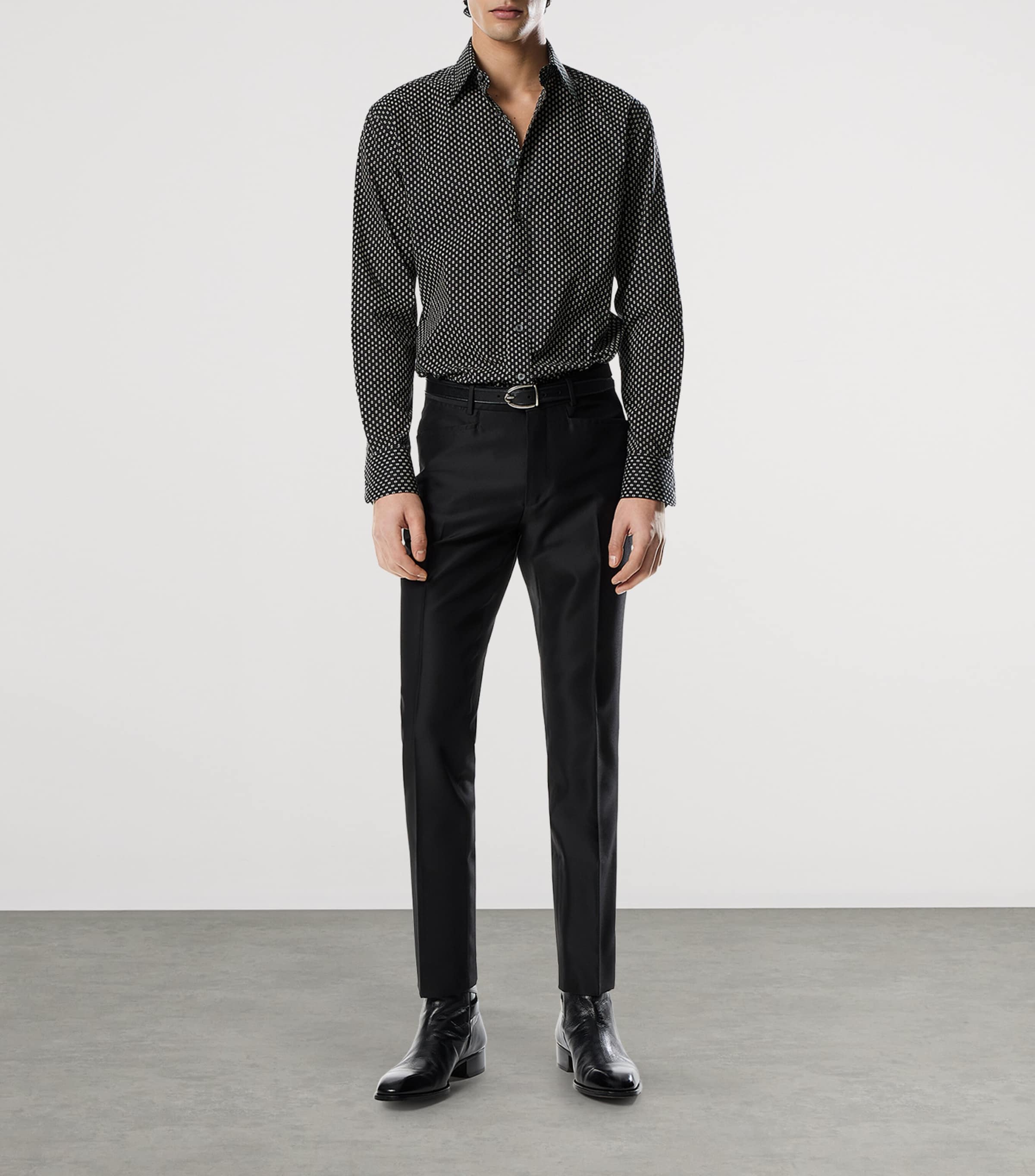 Cotton Voile Micro Pois Shirt ZBLEC Image 2