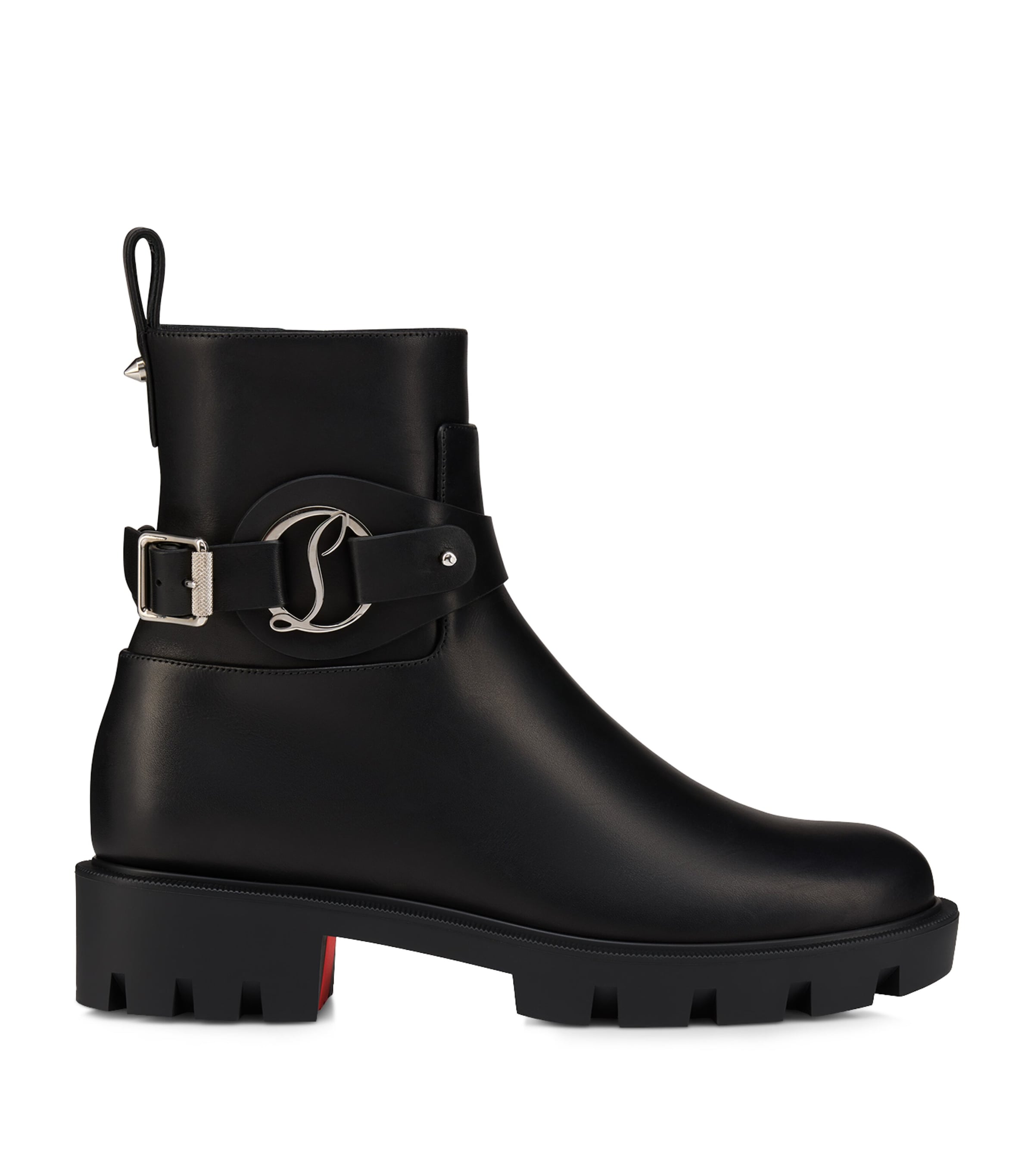 Dianouchette Lug Leather Ankle Boots BK01 Image 1