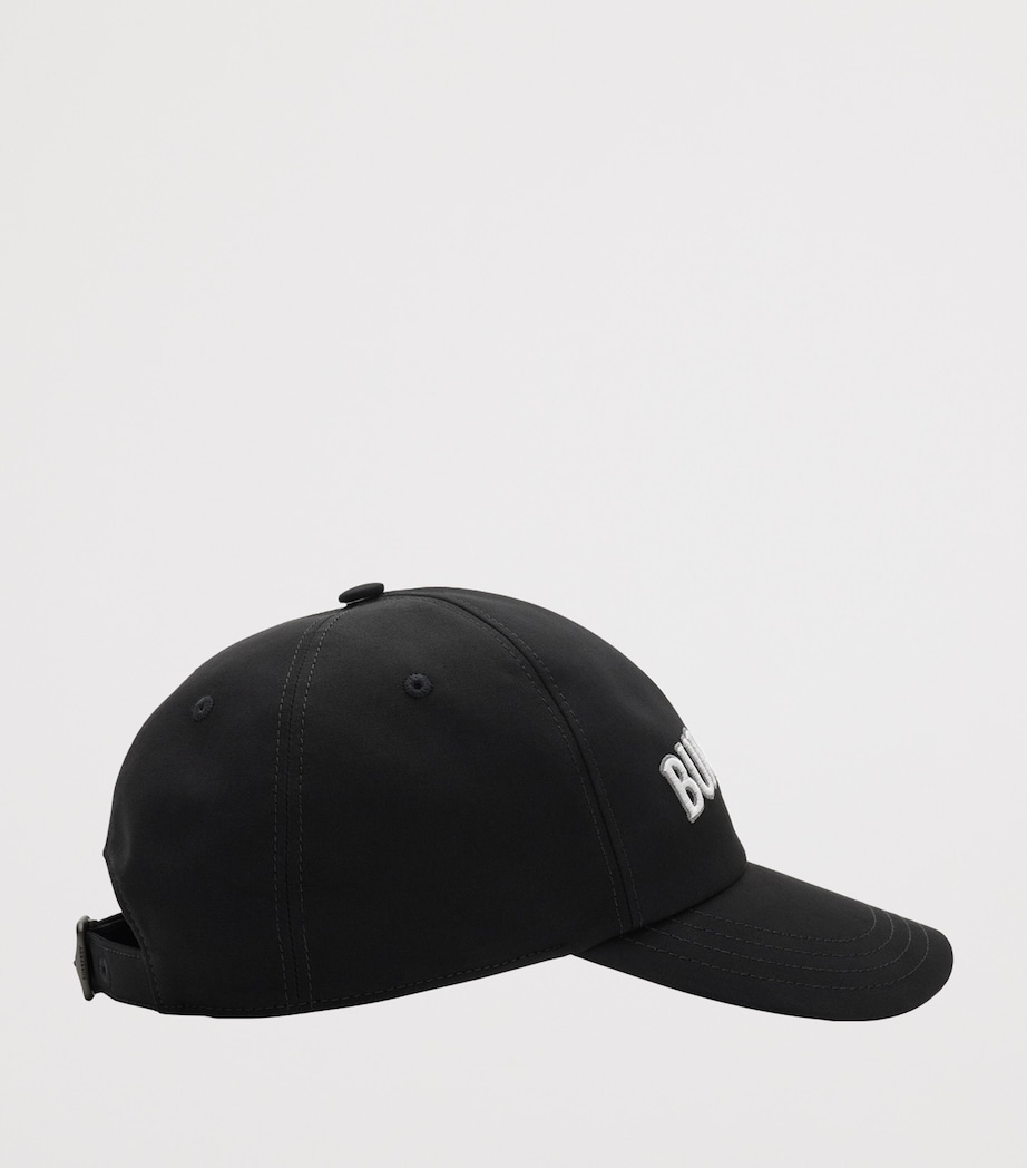 Burberry Cotton Gabardine Logo Baseball Cap Black Image 2