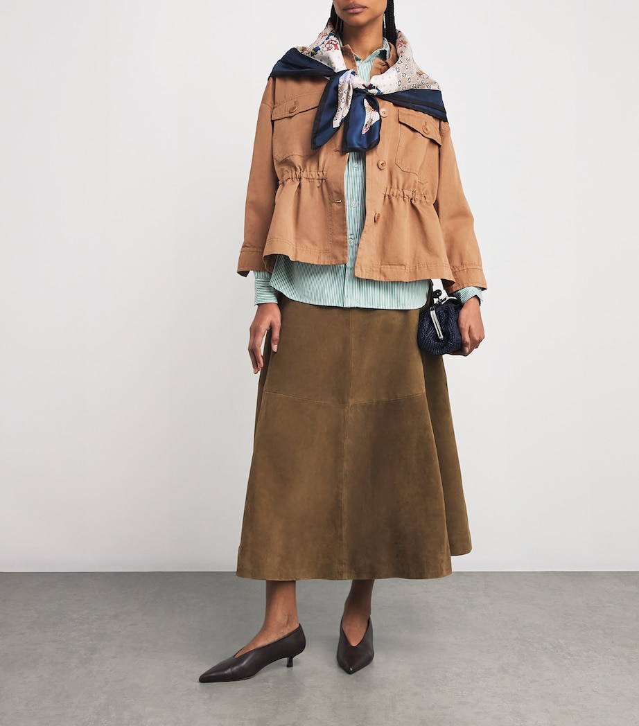 Cotton-Linen Drawstring Jacket DESERT Image 2