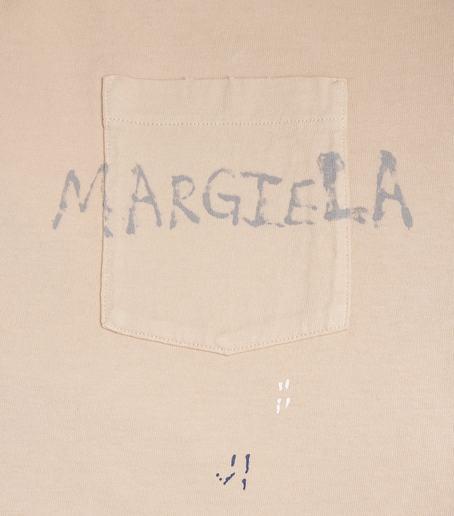 Maison Margiela Mens Cotton Paint Splatter T-Shirt Image 5