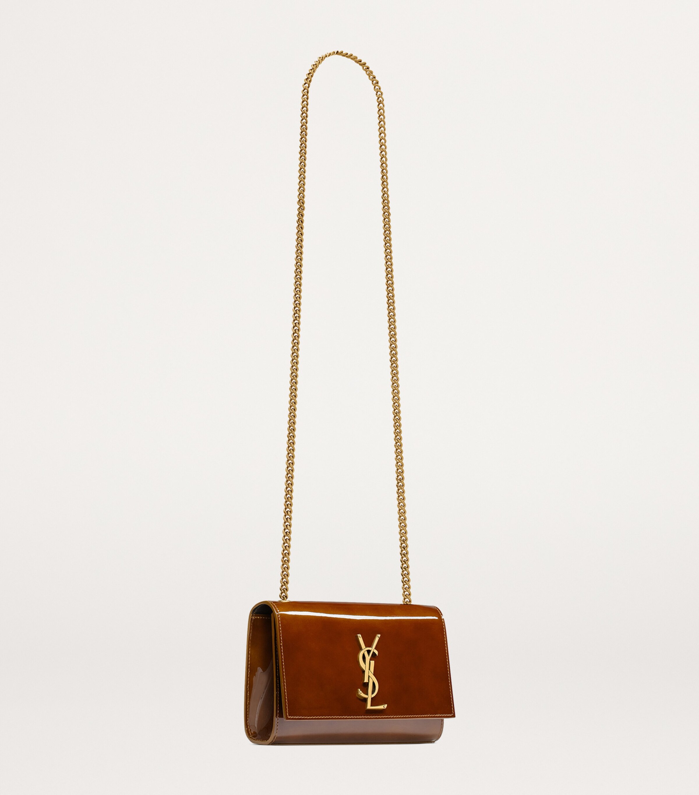 ショルダーバッグ・ポシェット SAINT LAURENT KATE SMALL LEATHER SHOULDER BAG Kate Small leather shoulder bag in beige - Saint Laurent
