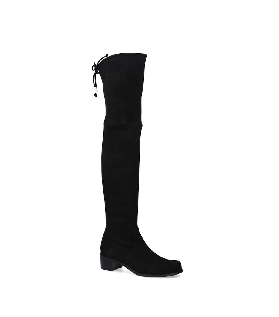 Suede Midland Over-The-Knee Boots BLACK Image 1