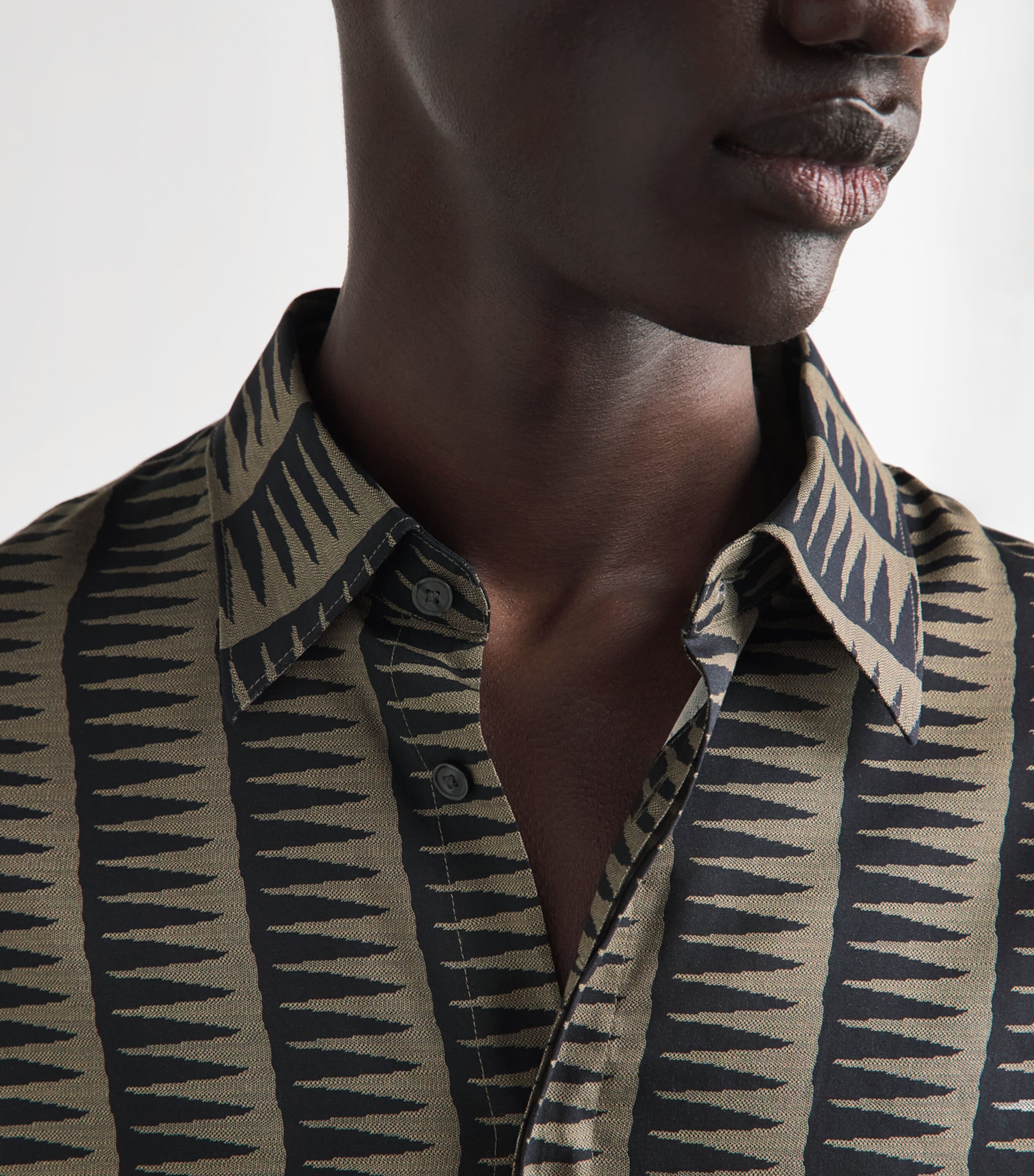 Emporio Armani Mens Printed Long-Sleeve Shirt Image 3