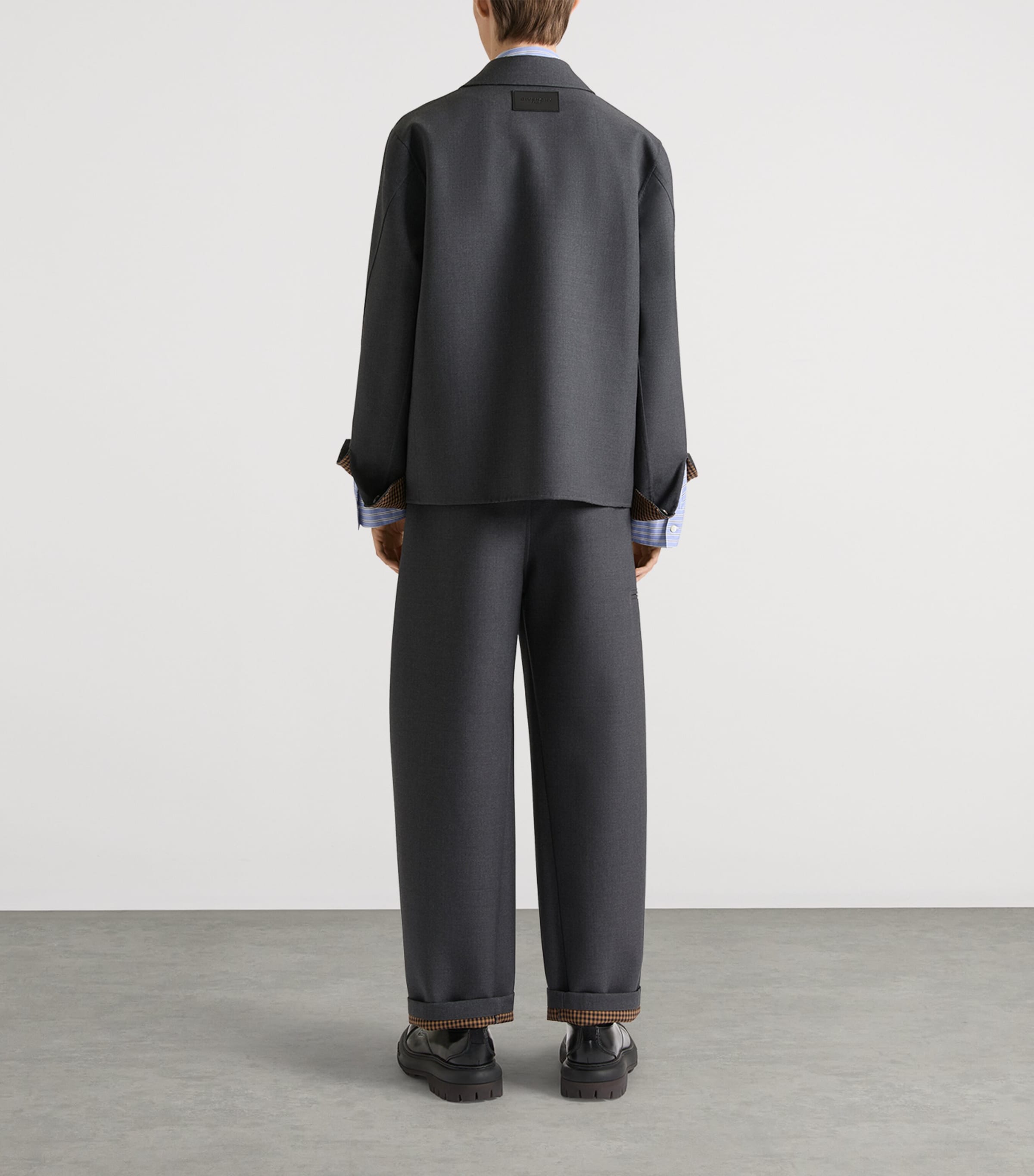 Givenchy Mens Wool-Silk Overshirt Image 3
