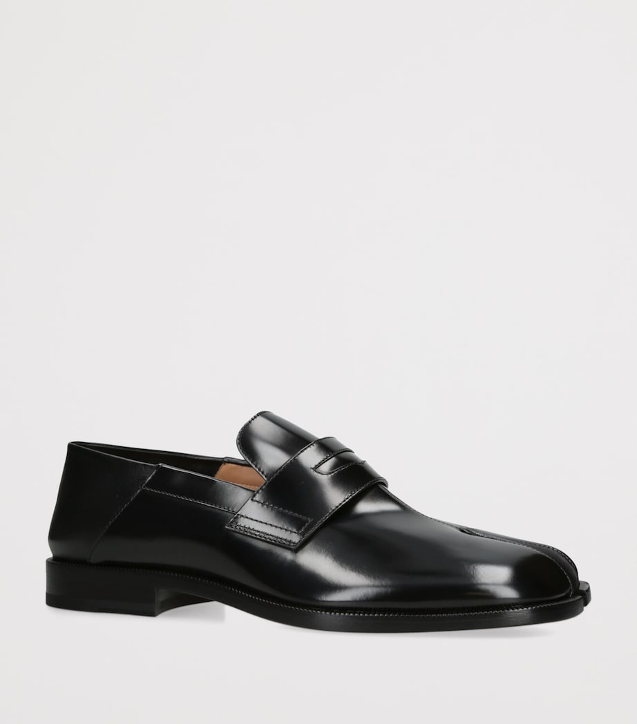 Leather Tabi Loafers BLACK Image 3