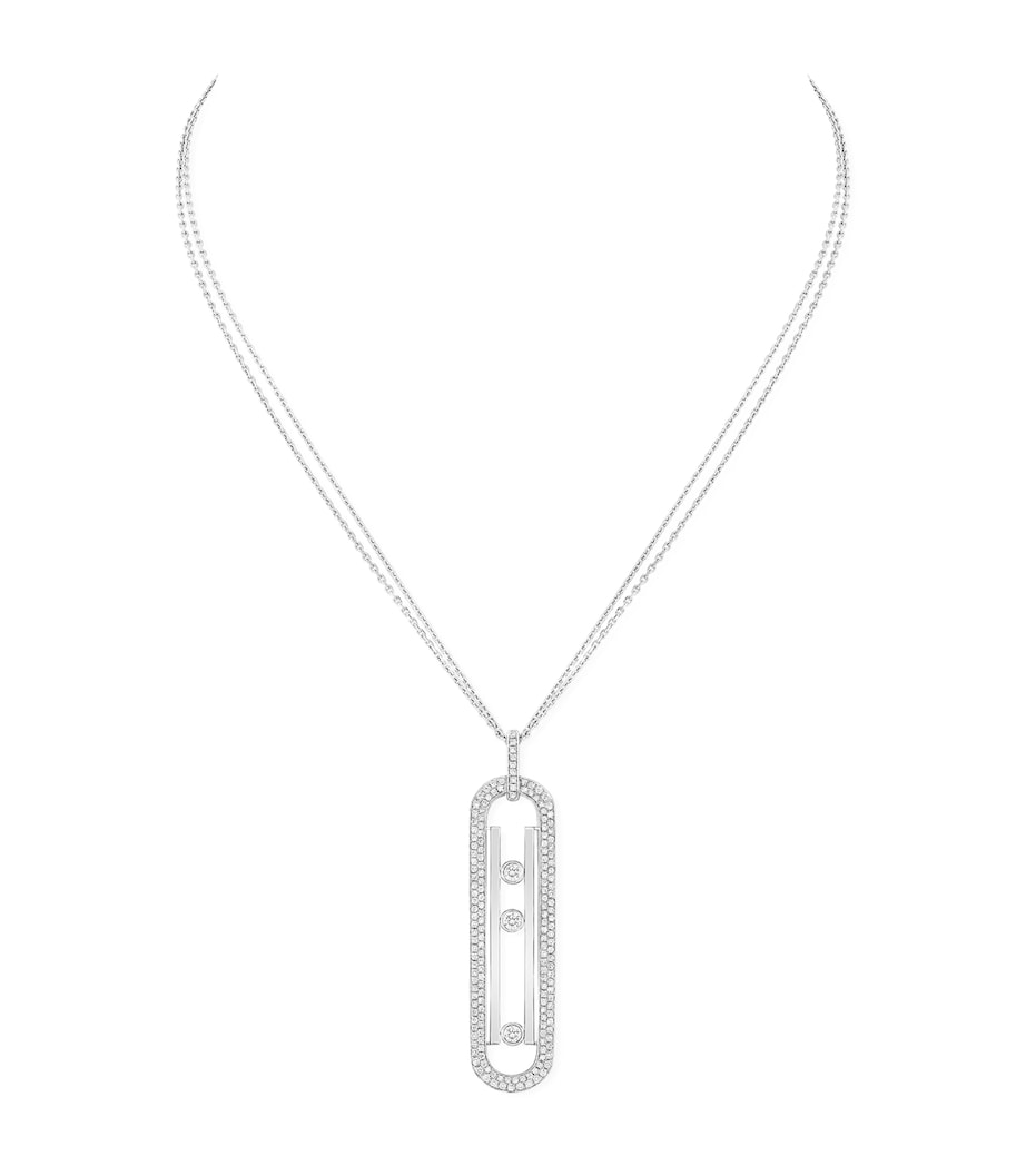 Messika Move 10th Birthday White Gold and Diamond Necklace (1.15ct) White Gold Image 1