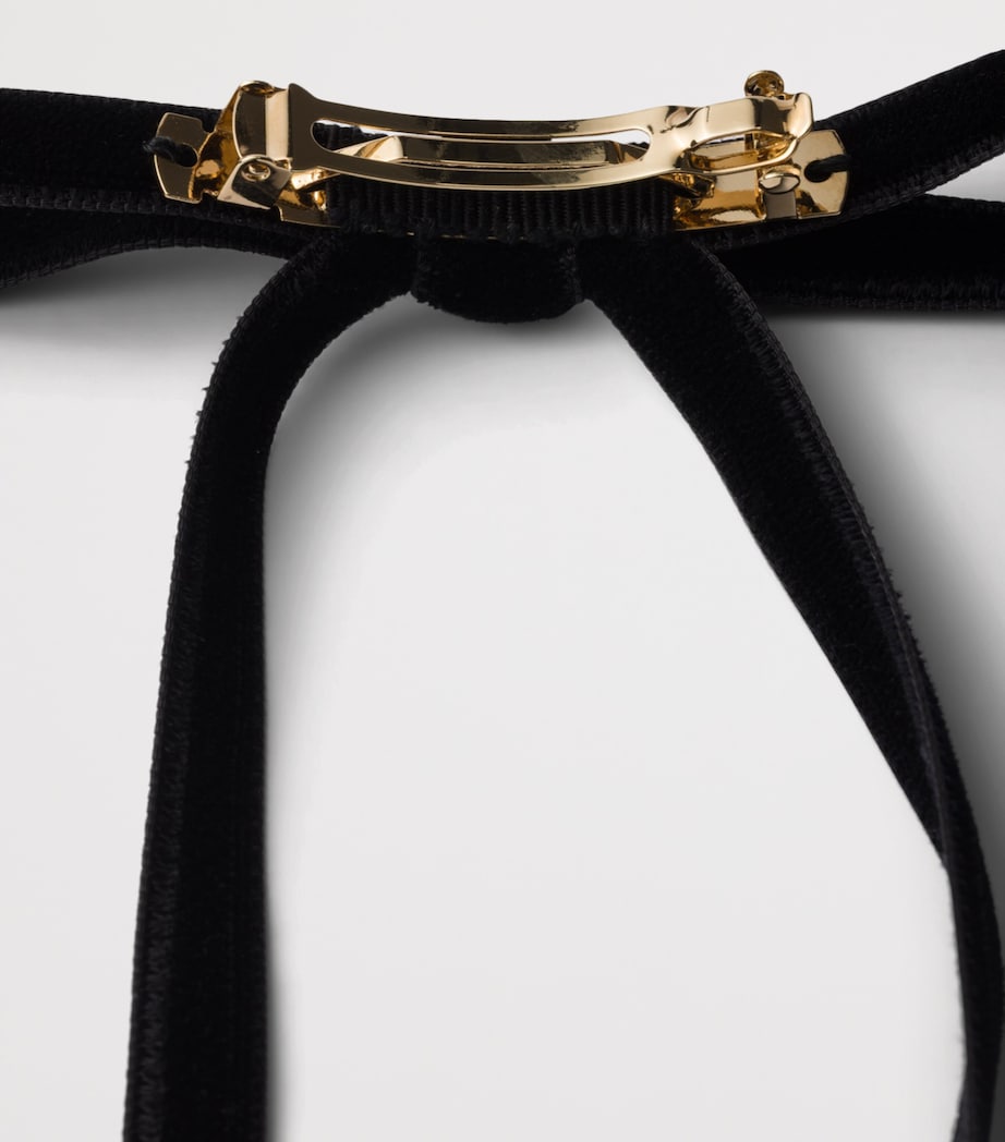 Velvet Bow Hair Clip F0002 Image 3