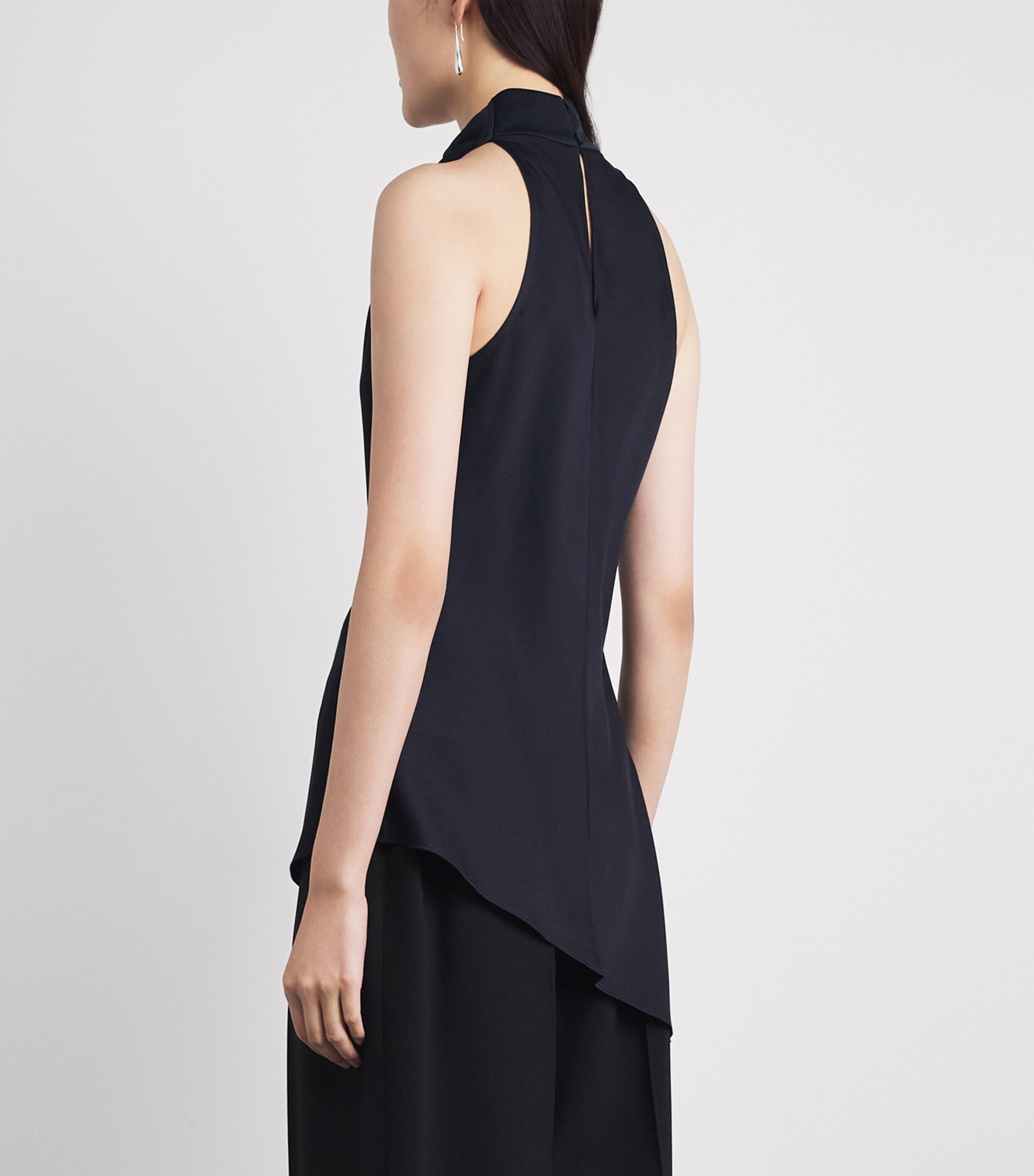 Veronica Beard Womens Radford Tunic Top Navy Image 5