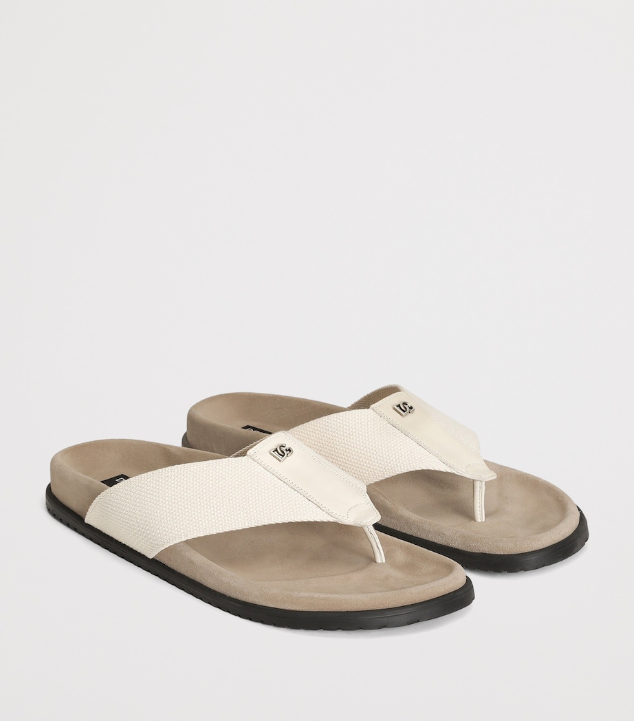 Dolce&Gabbana DG Millennials Flip Flops Naturale/natur Image 2