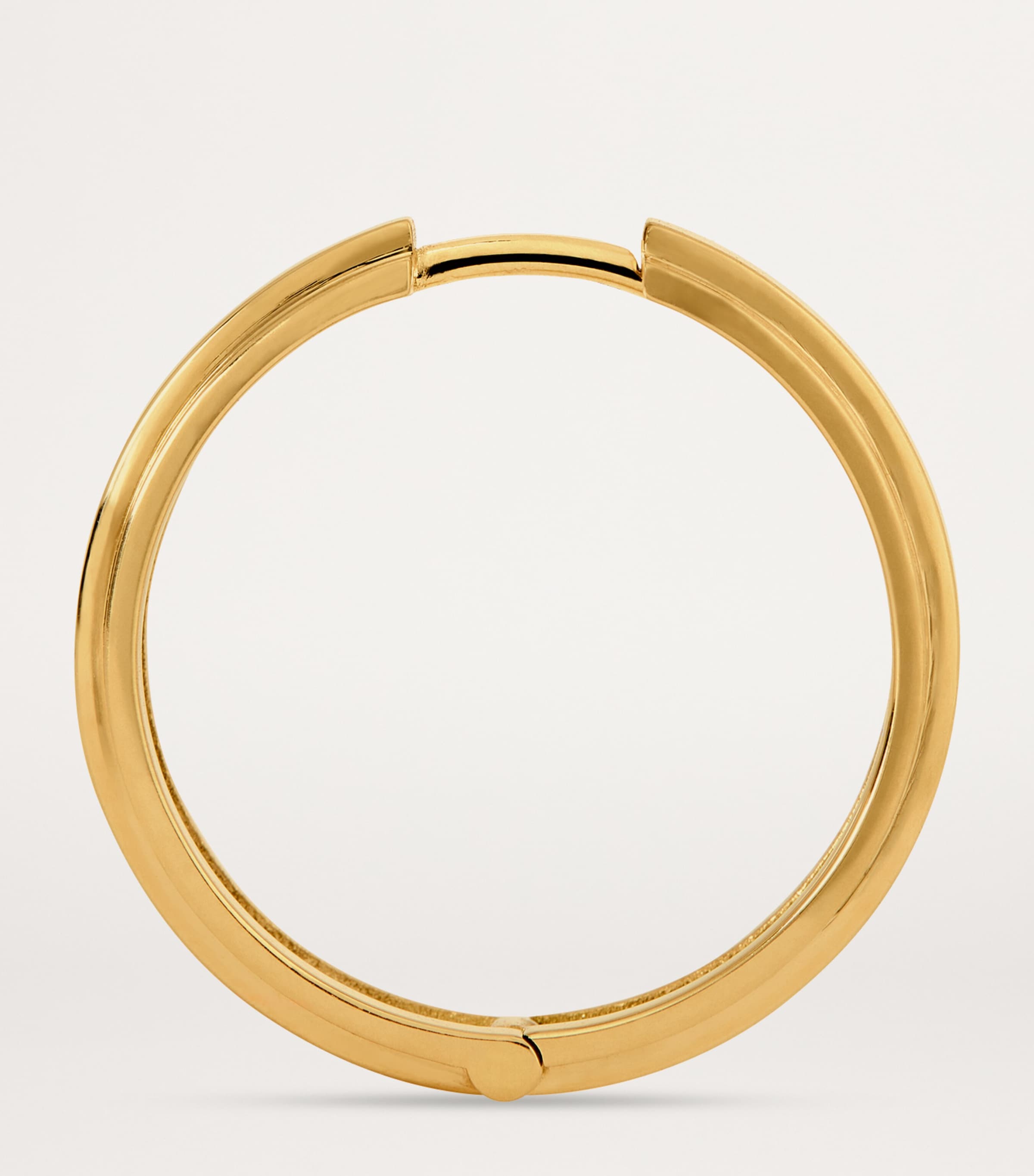 Yellow Gold Staircase 3-Tier Huggie Earrings YELLOW GOLD Image 4