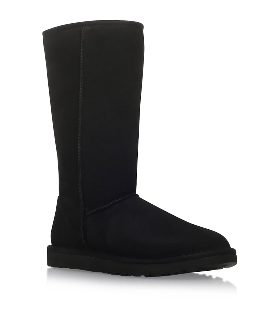 Classic II Tall Suede Boots BLACK Image 1