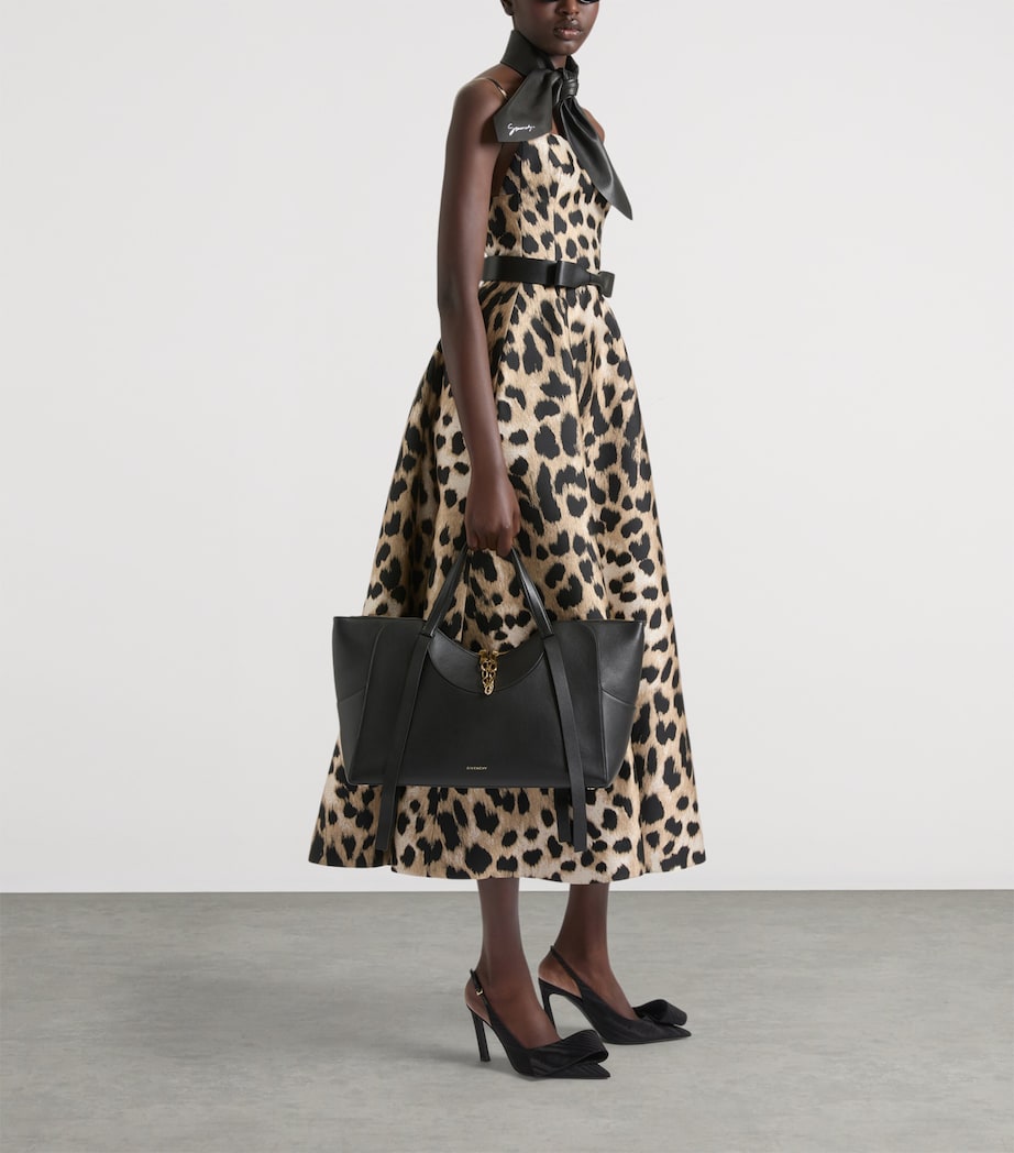 Givenchy Womens Leopard Print Midi Dress Image 3