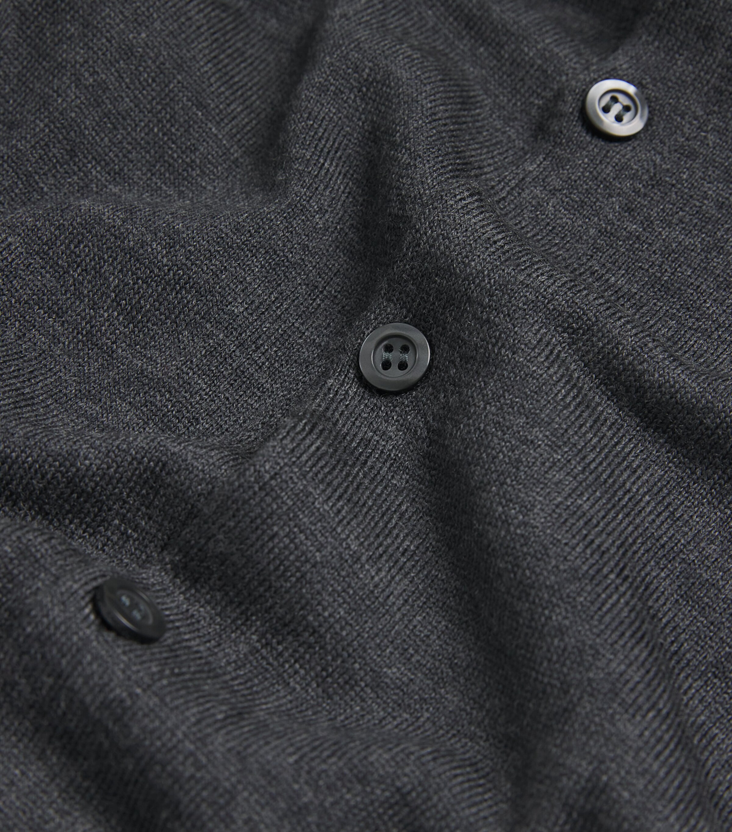 Extra Fine Merino Wool Tibor Shirt CHARCOAL Image 5