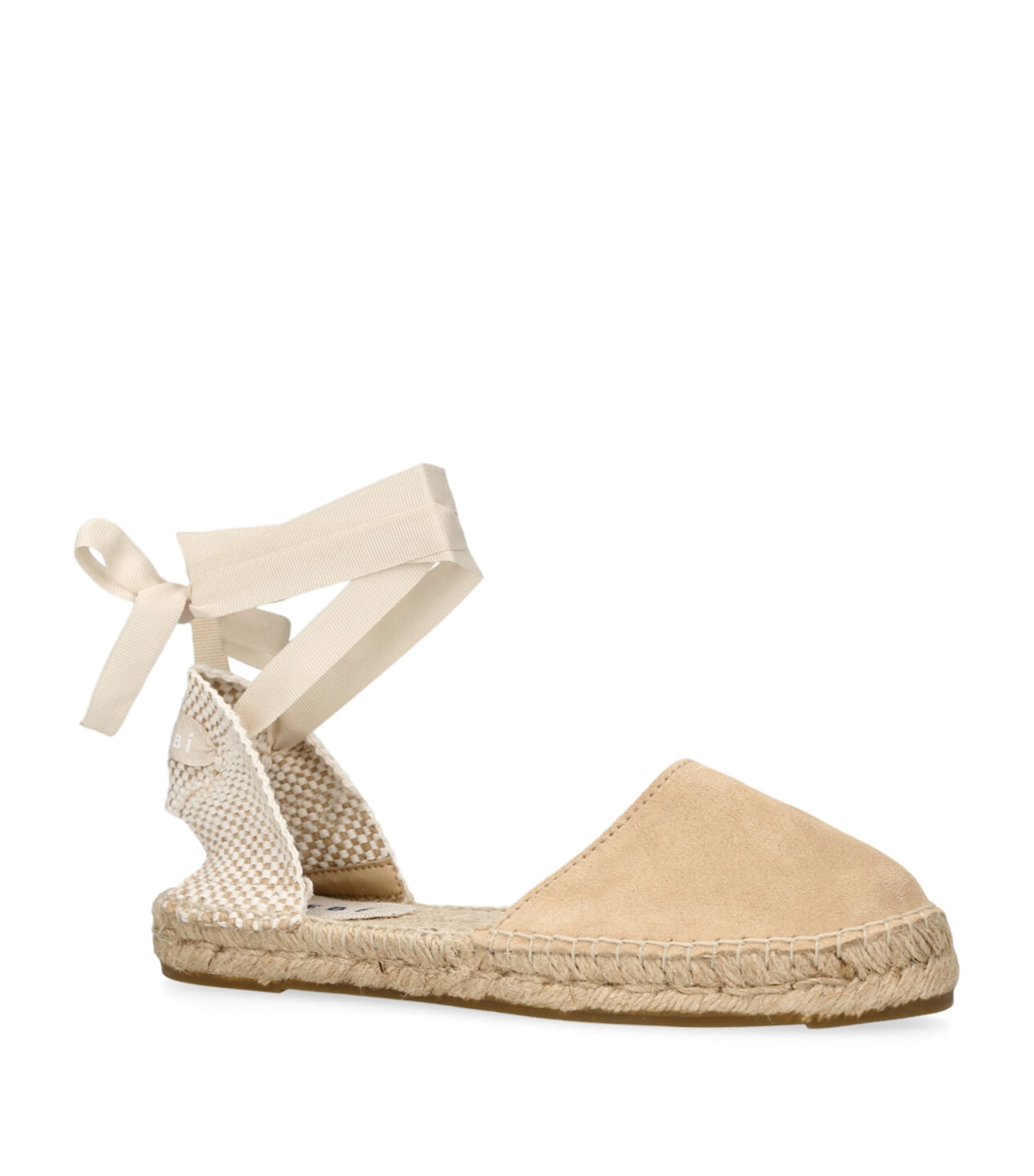 Suede Hamptons Espadrilles BEIGE Image 3