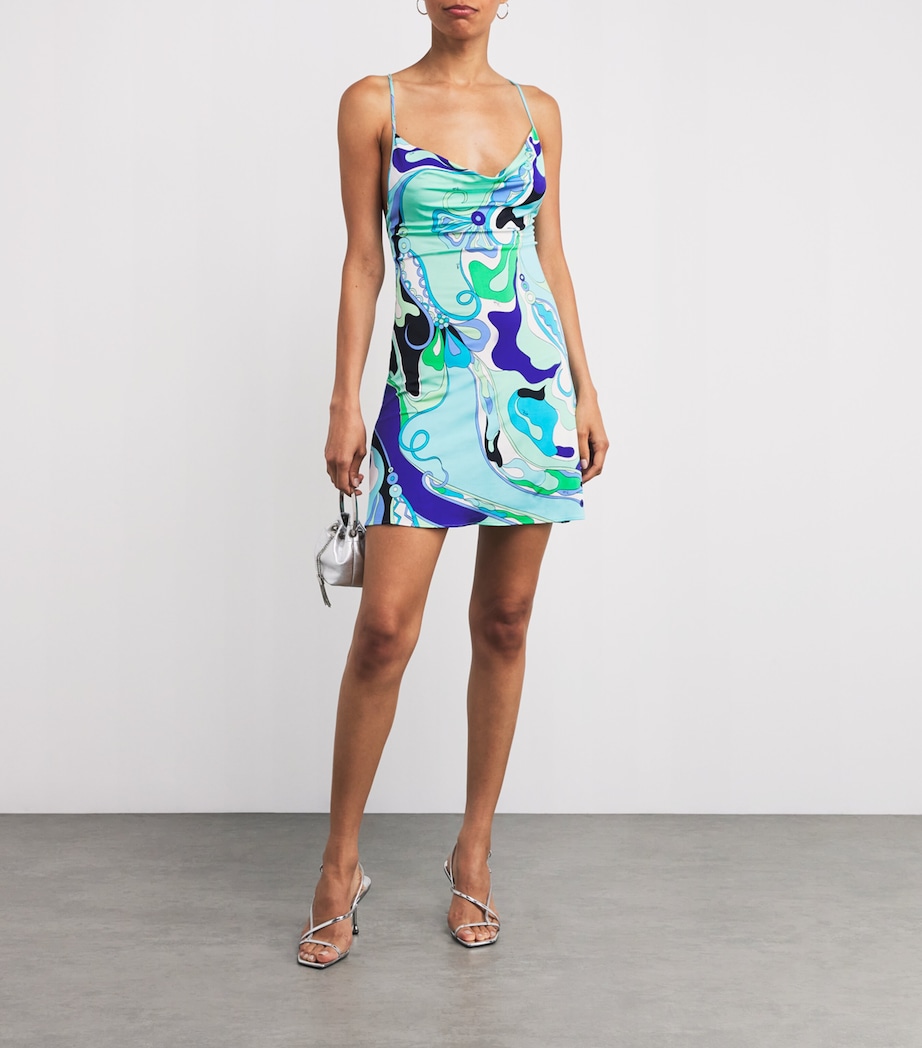 PUCCI Multi Cowl-Neck Mini Dress | Harrods US PUCCI Multi Cowl-Neck Mini Dress | Harrods US