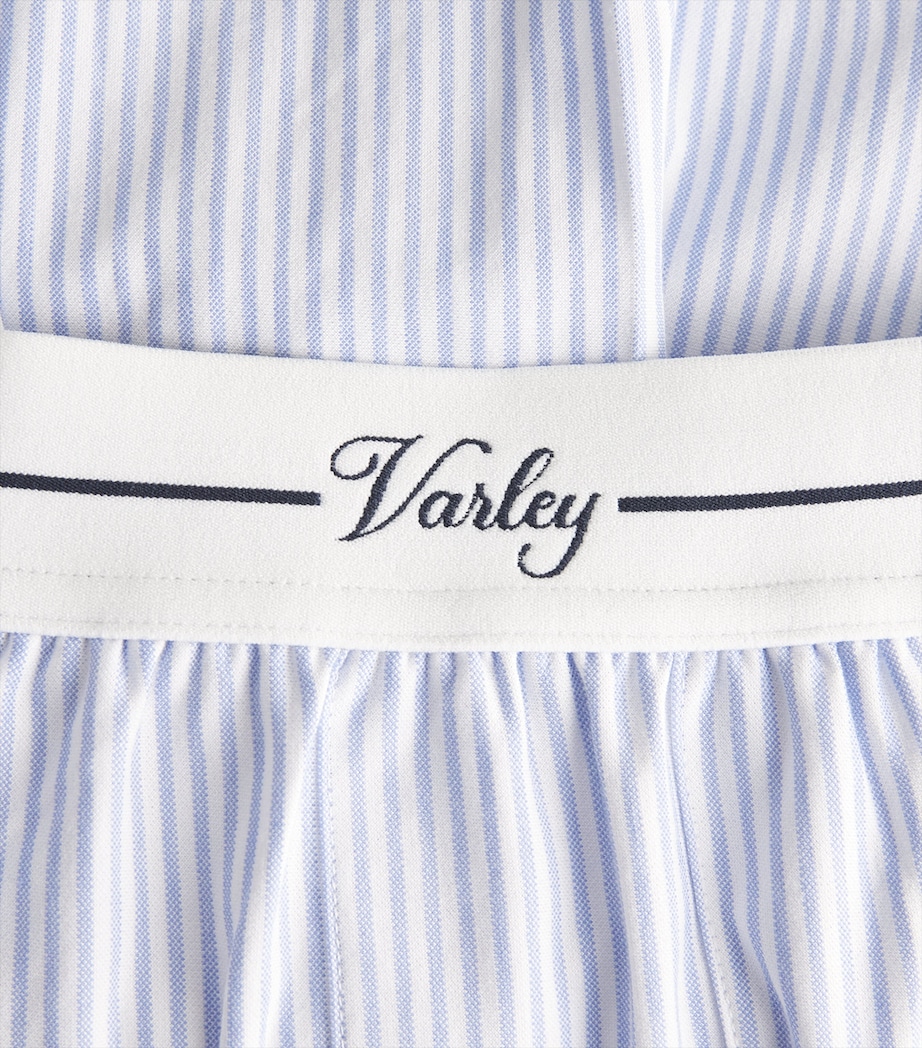 Varley Womens Toyah Skort Xenon Blue Pinstripe Image 6