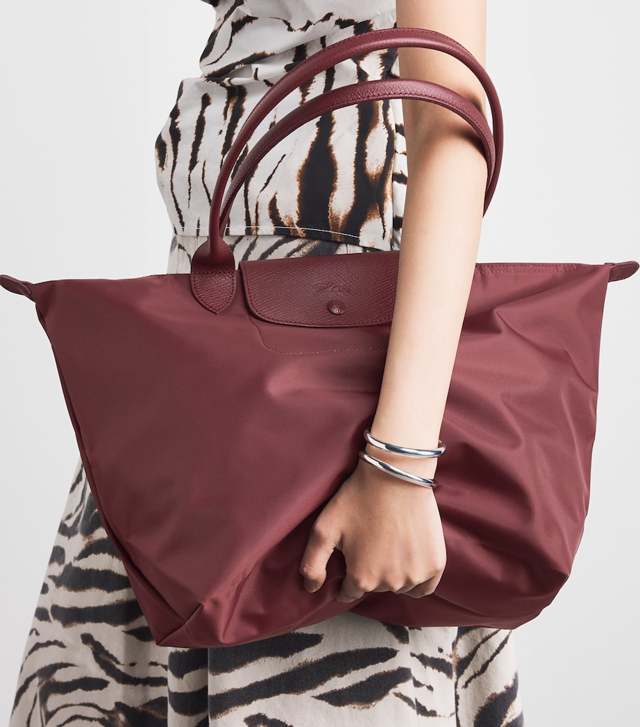 Longchamp Large Le Pliage One Tote Bag Bordeaux Image 4