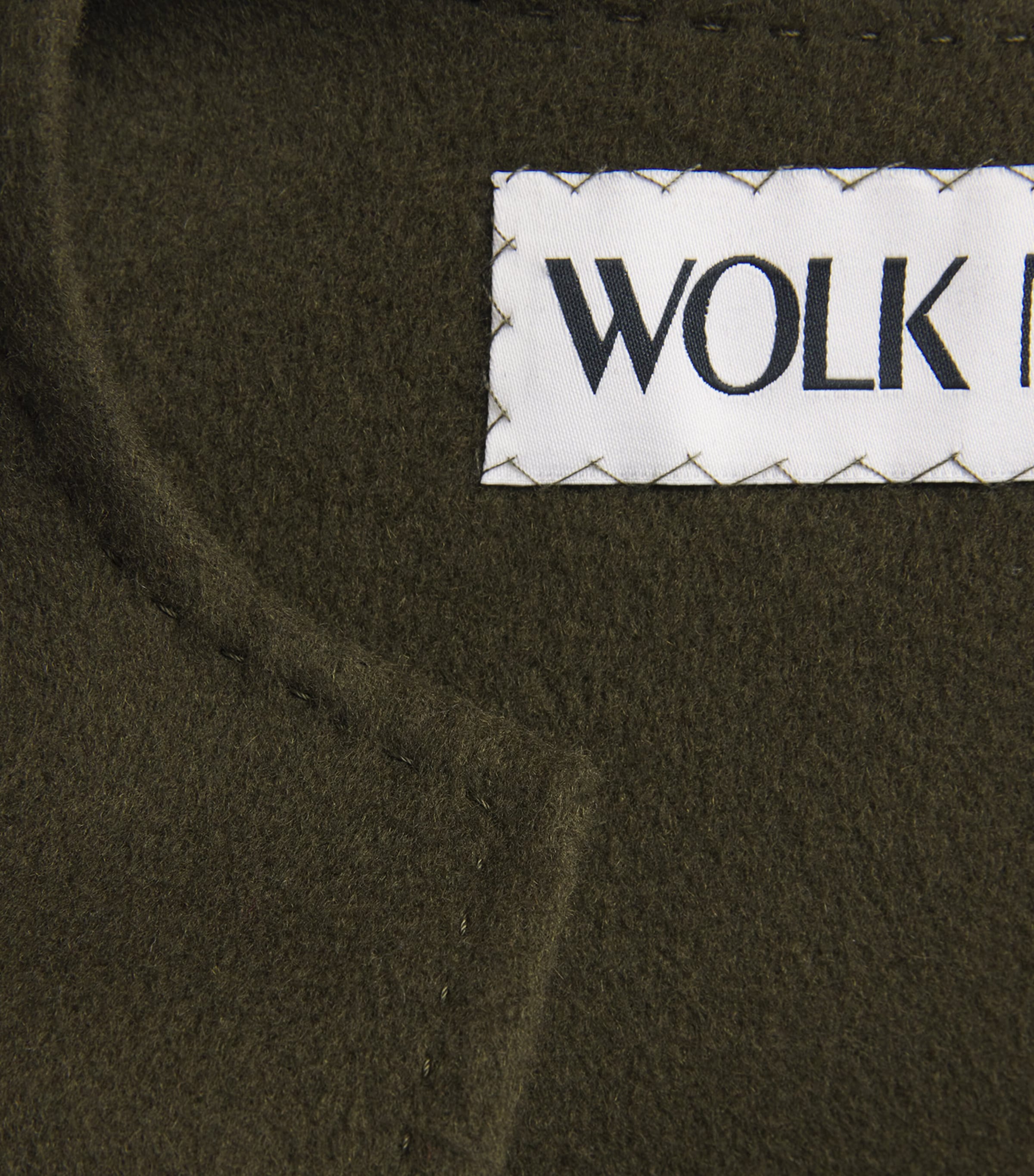 Wolk Morais Womens Cashmere Four Pocket Jacket Moss Image 5