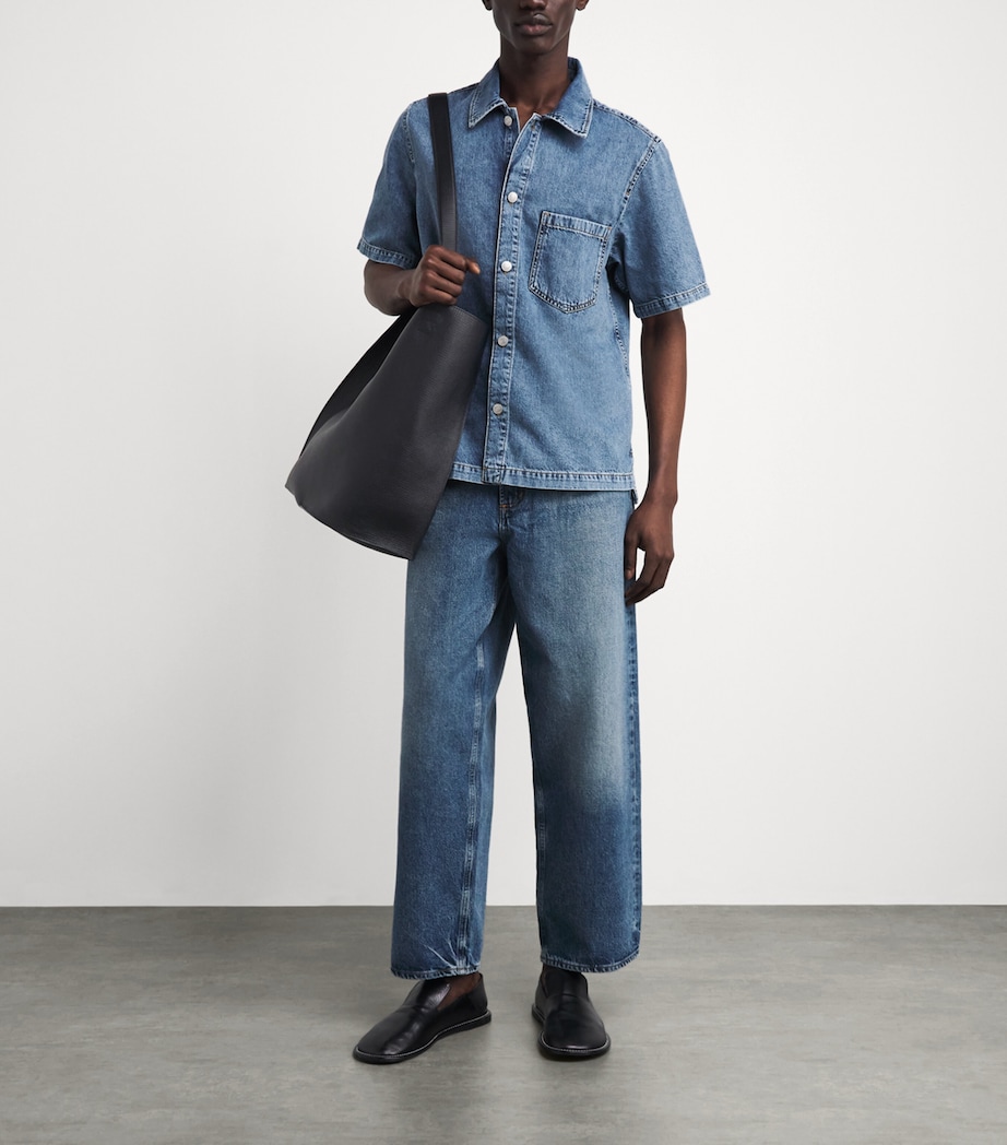 Simkhai Mens Ardent Denim Shirt Powell Image 2