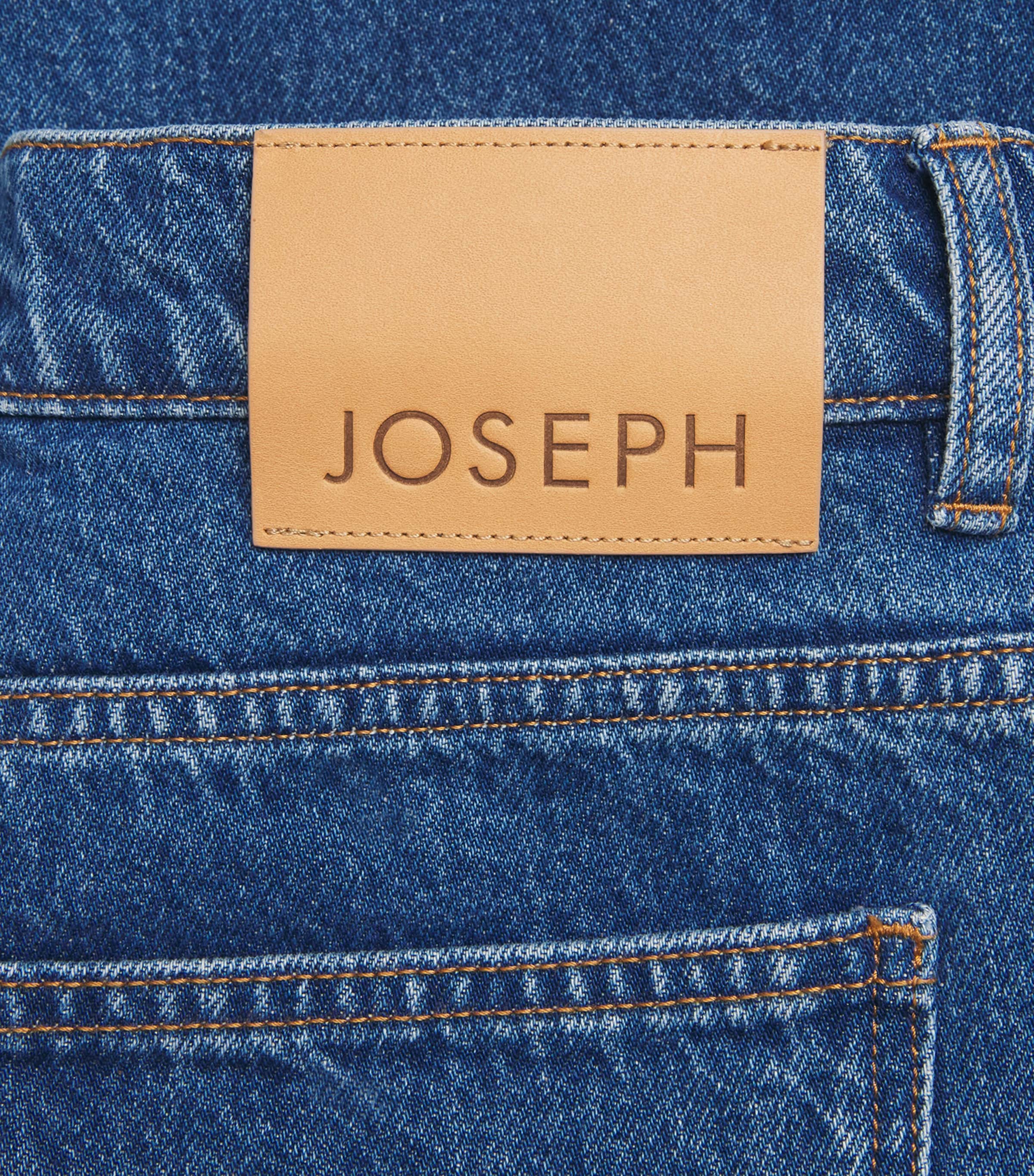 Joseph Womens Zamtam Wide-Leg Jeans Mid Blue Image 6