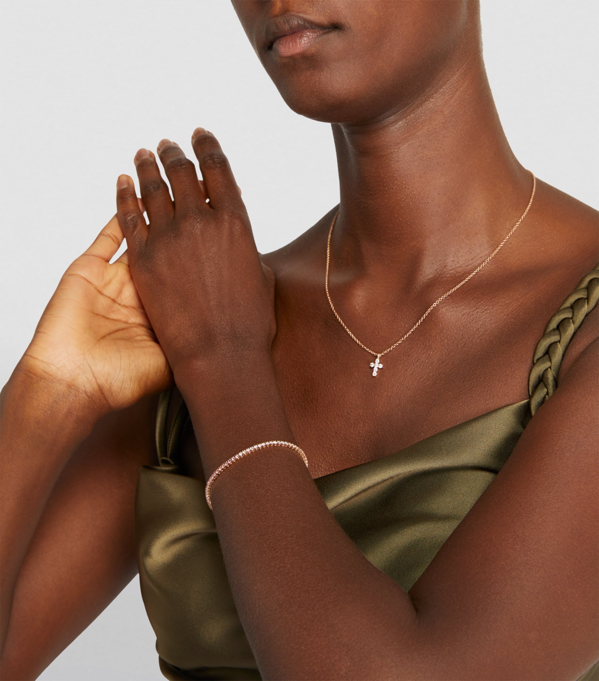 Rose Gold, Diamond and Pink Sapphire Hepburn Bracelet ROSE GOLD Image 5