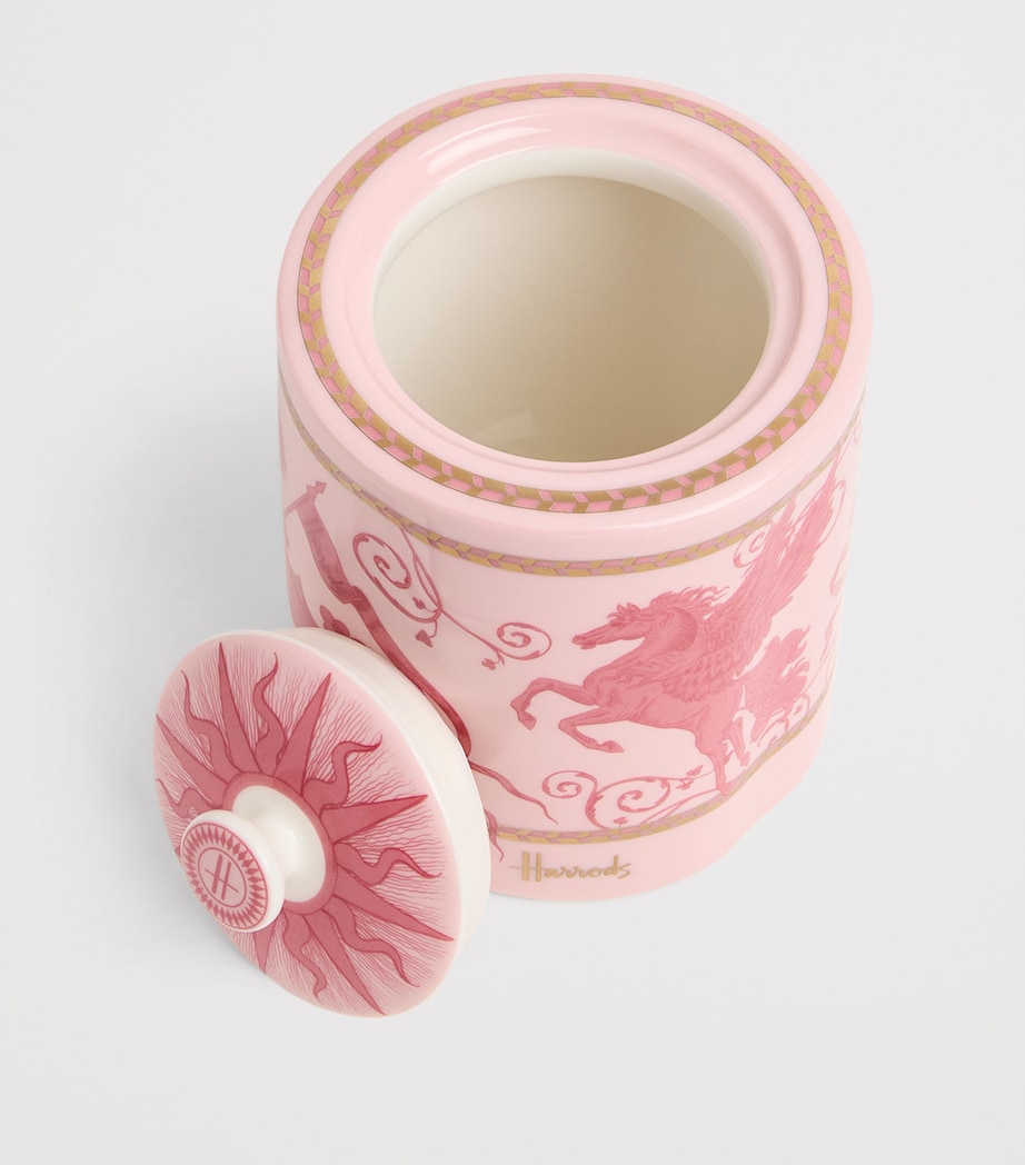 Fine China Menagerie Tea Caddy PINK Image 2
