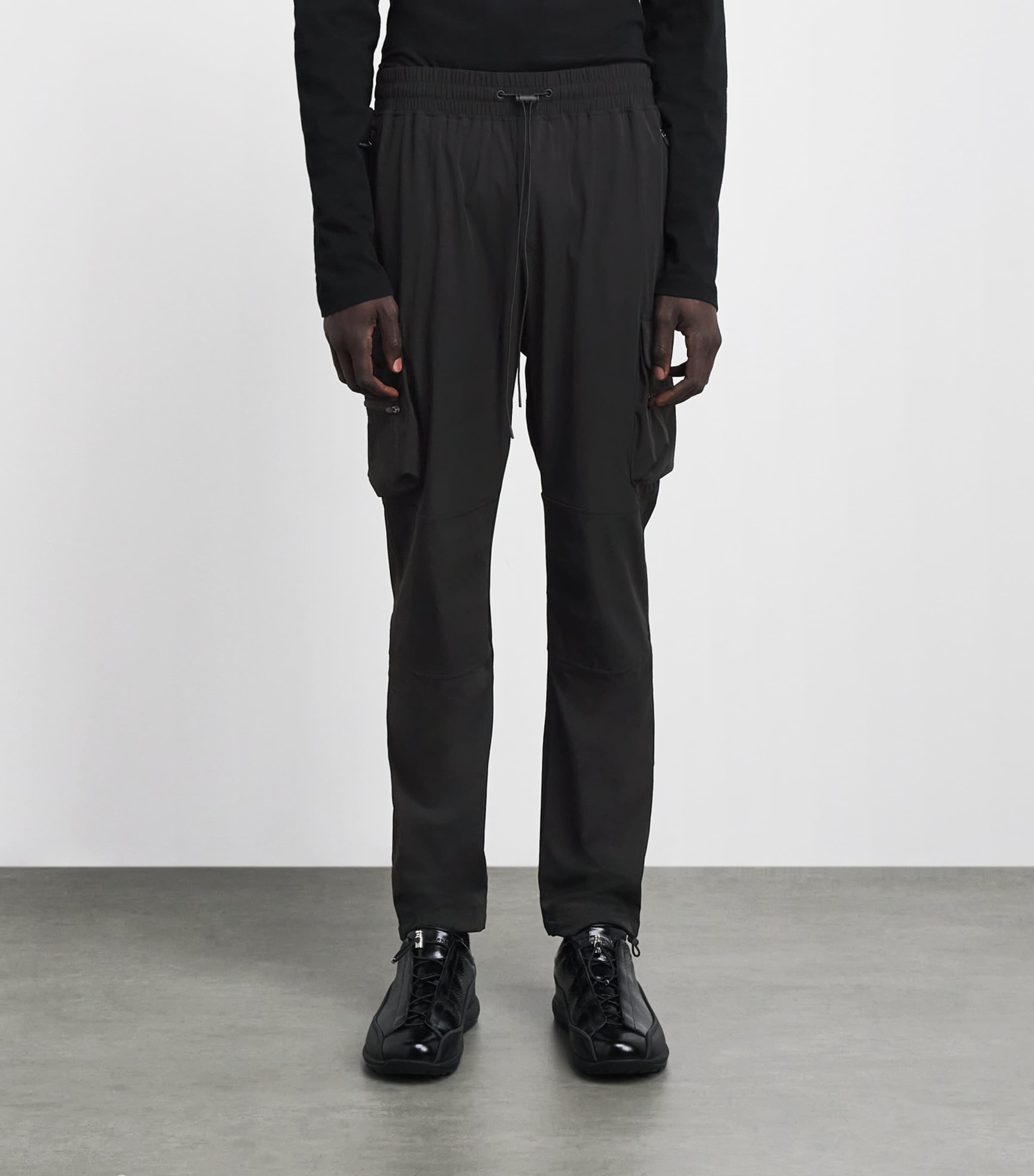 Represent 247 Mens 247 Cargo Trousers Jet Black Image 4