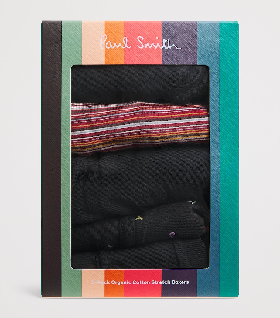 Stretch-Cotton Signature Stripe Trunks (Pack of 5) MULTICOLOUR Image 4