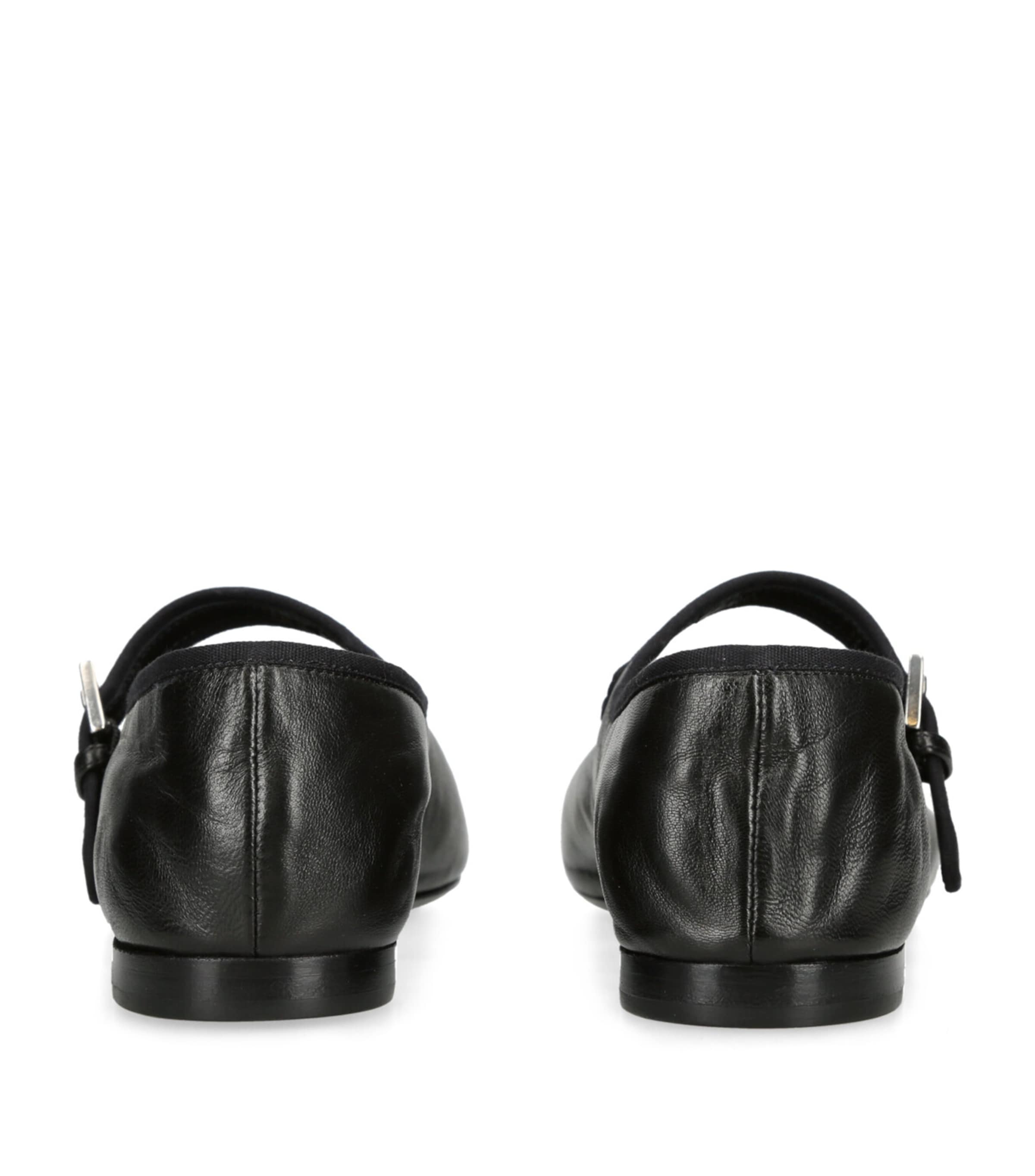 Boheme Leather Mary Jane Flats BLACK Image 3