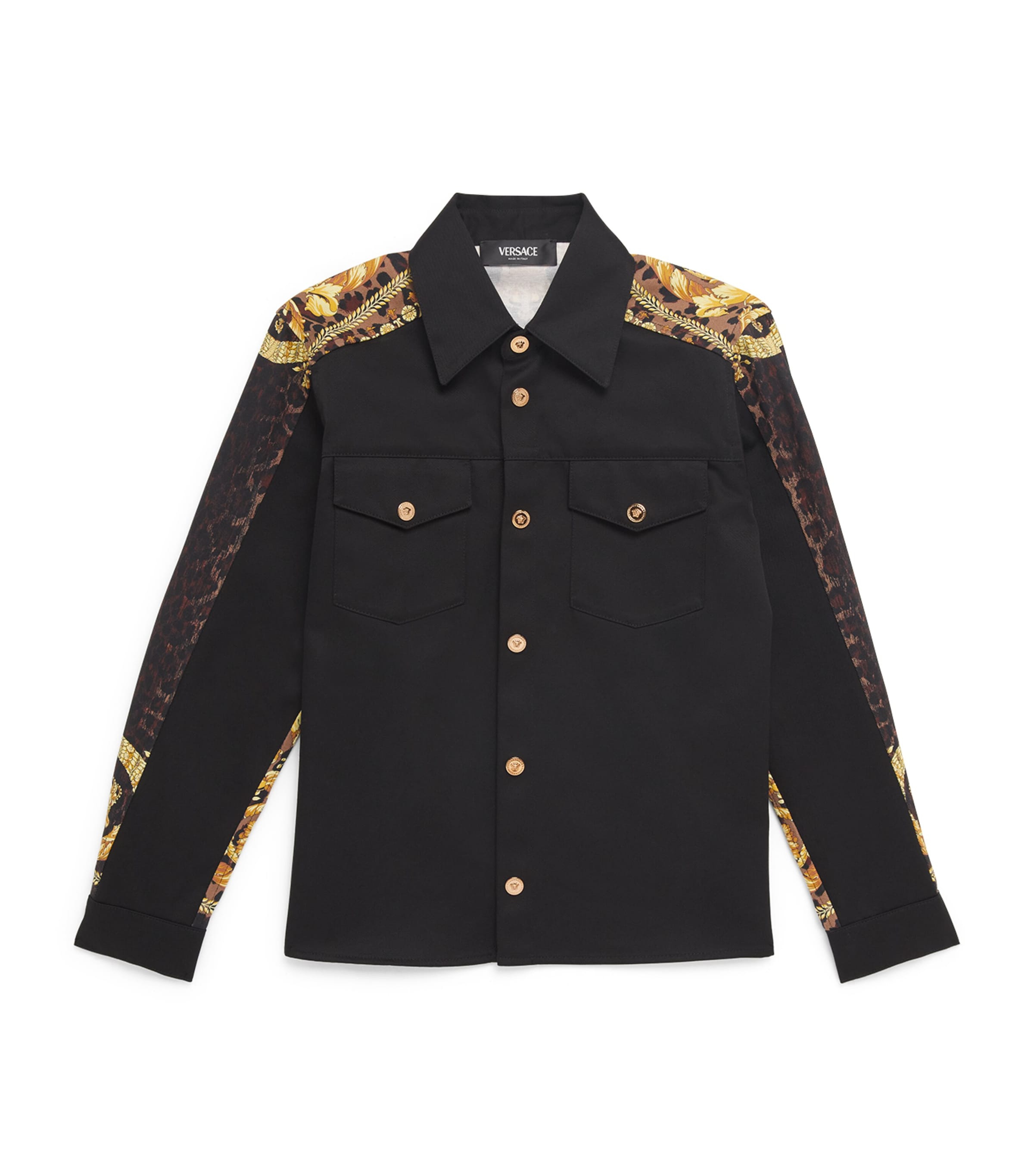 Shop Versace Cotton Barocco Print Shirt