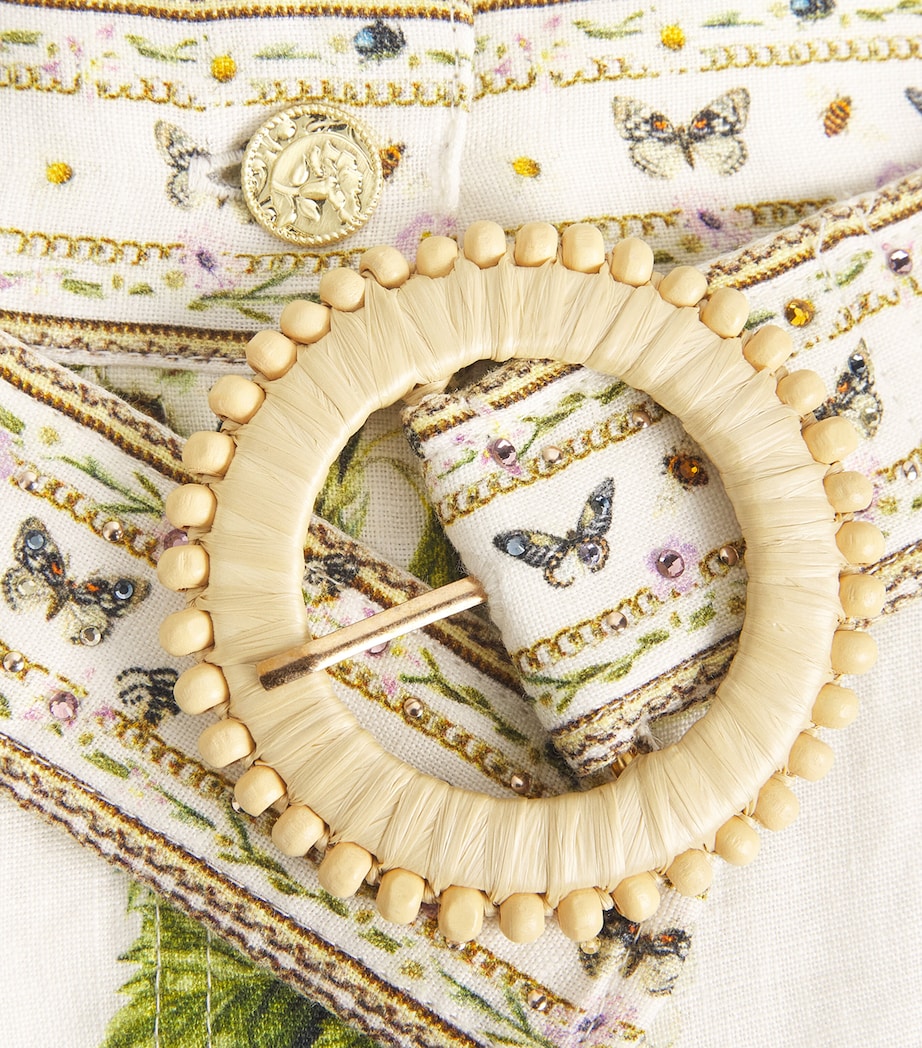 Linen Botanical Utopia Shorts BOTAUTOP Image 5